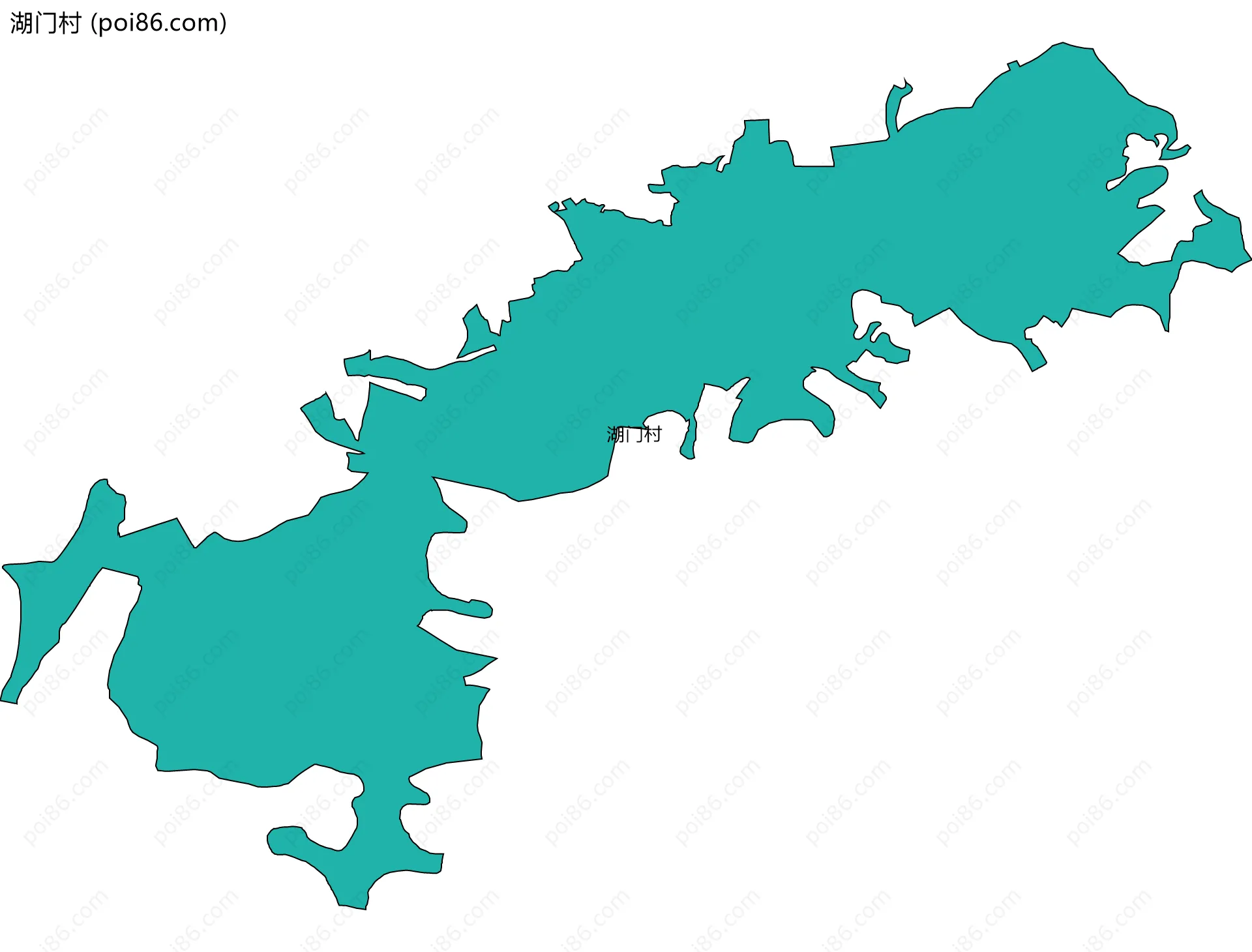 湖门村边界地图