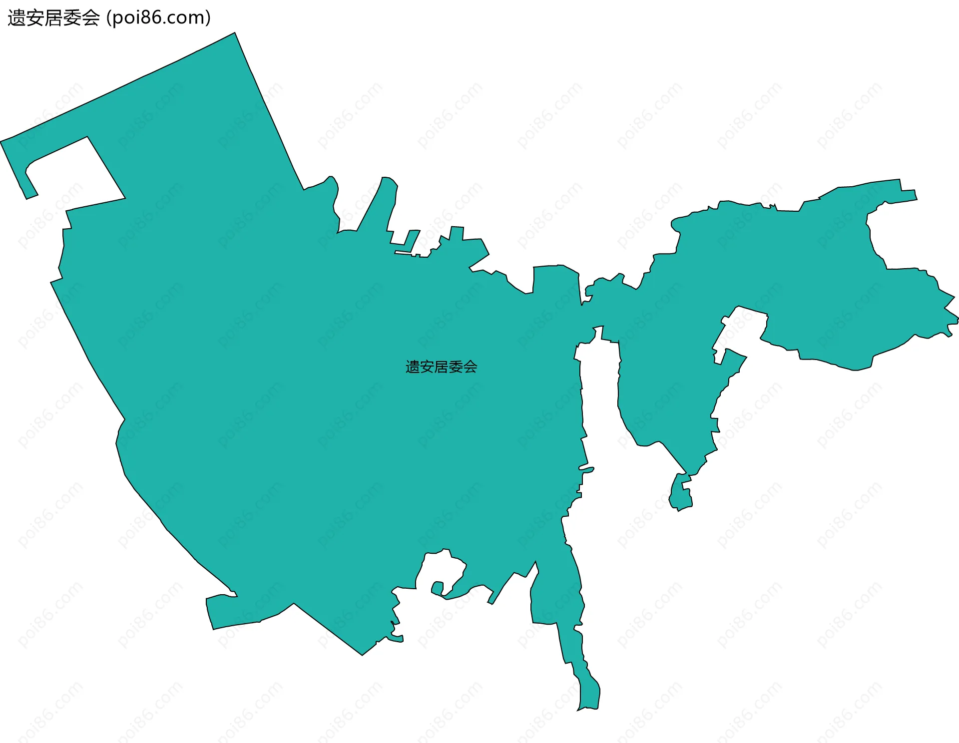 遗安居委会边界地图