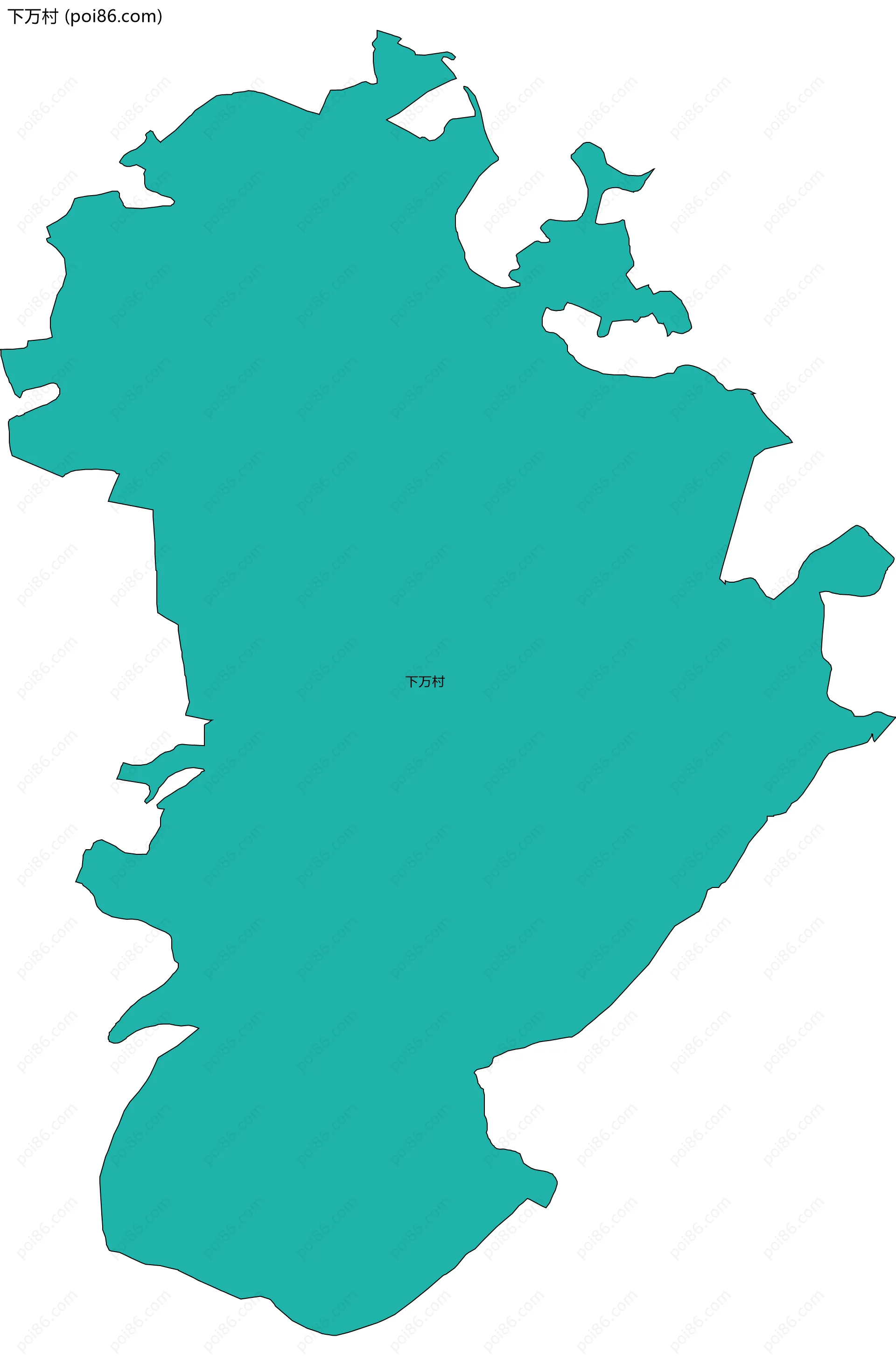 下万村边界地图