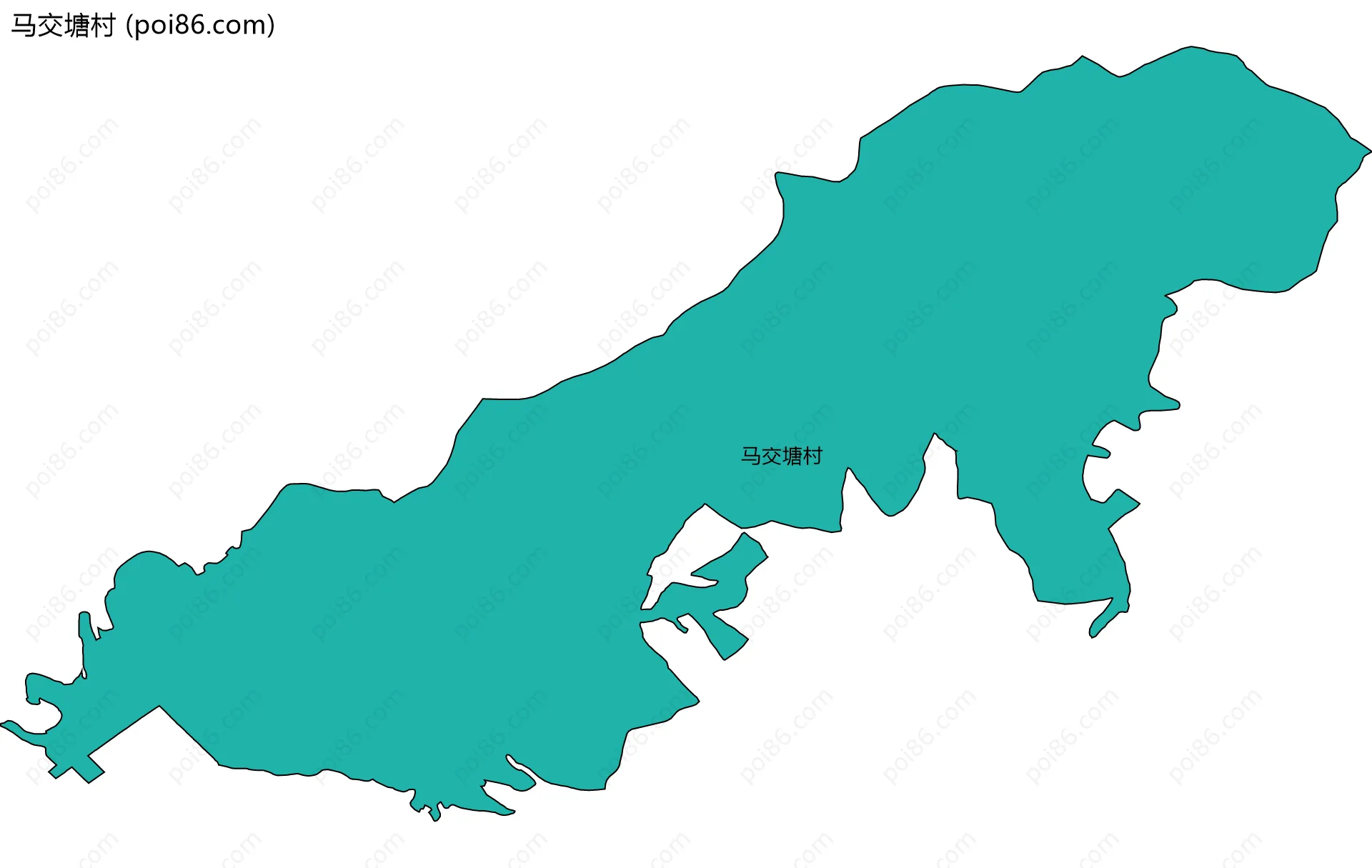 马交塘村边界地图