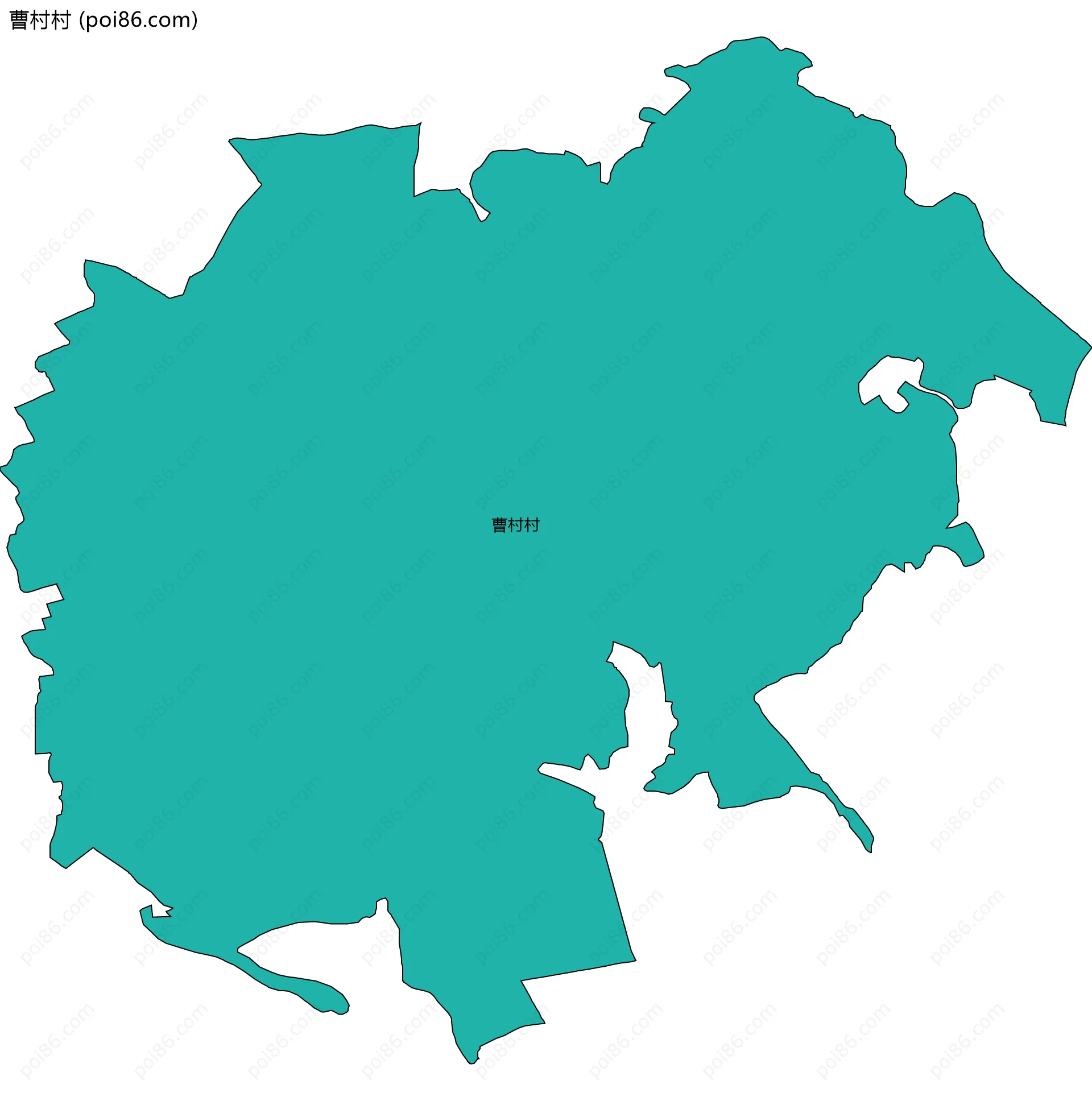 曹村村边界地图