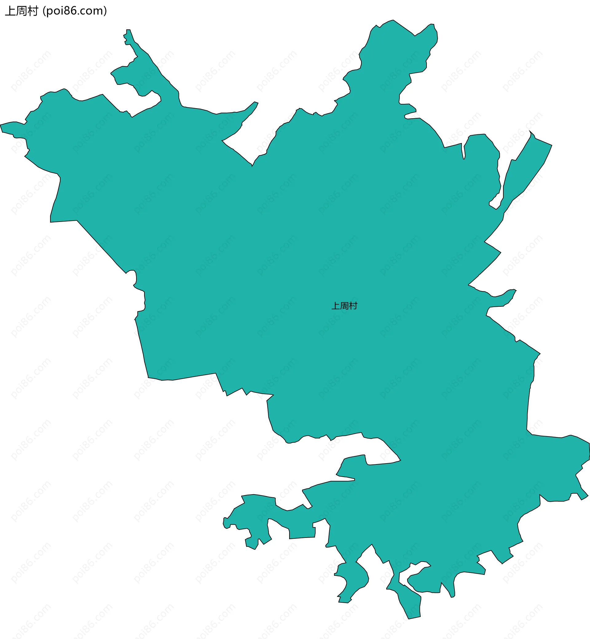 上周村边界地图