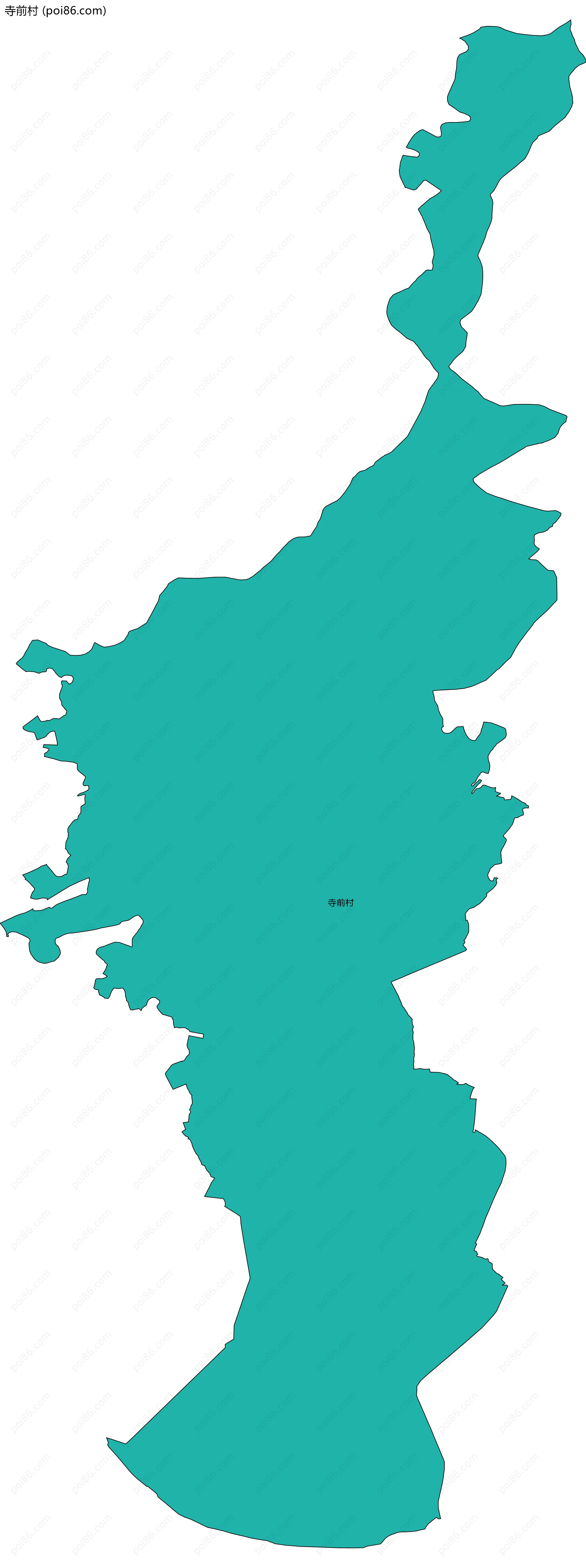 寺前村边界地图