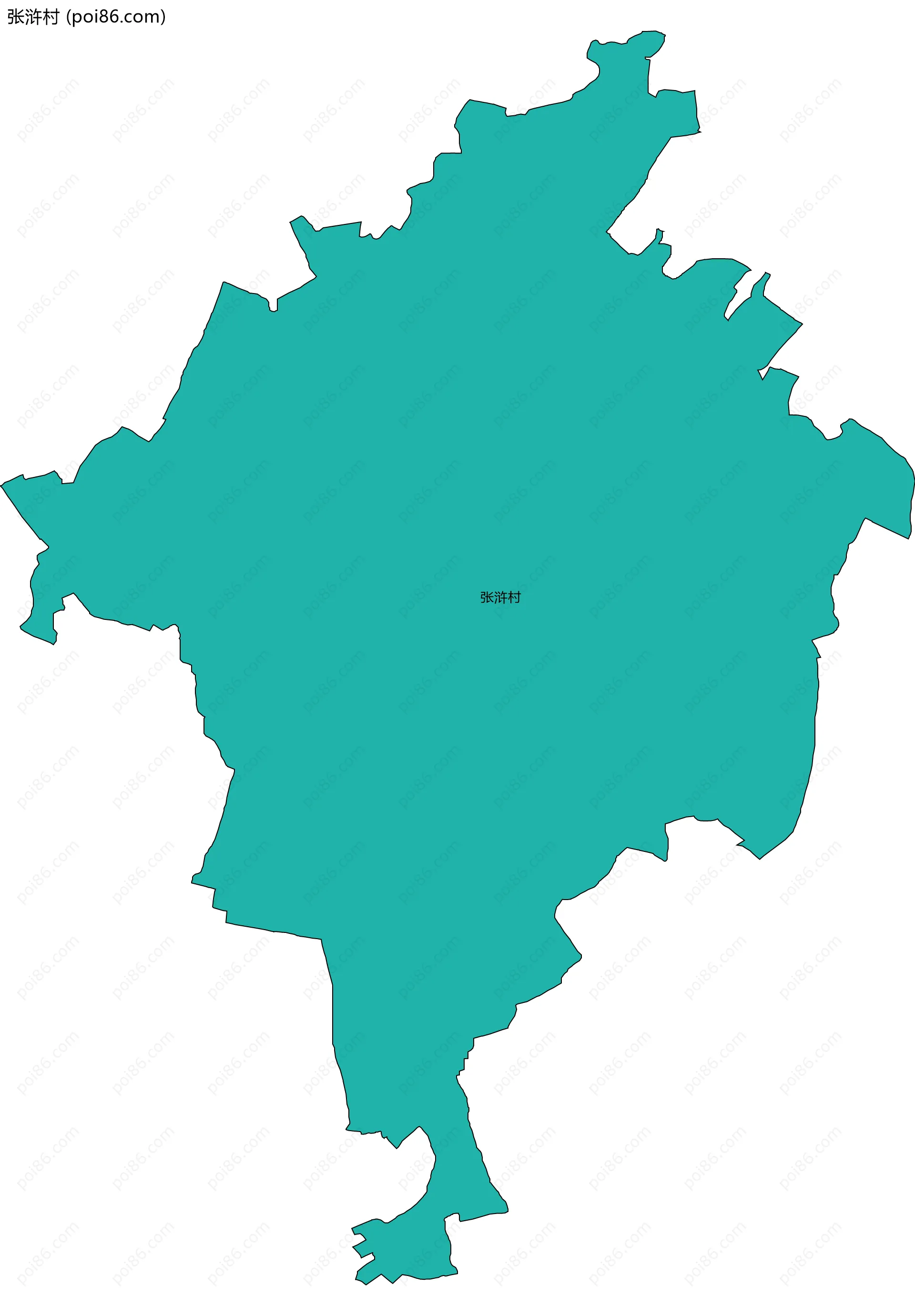张浒村边界地图