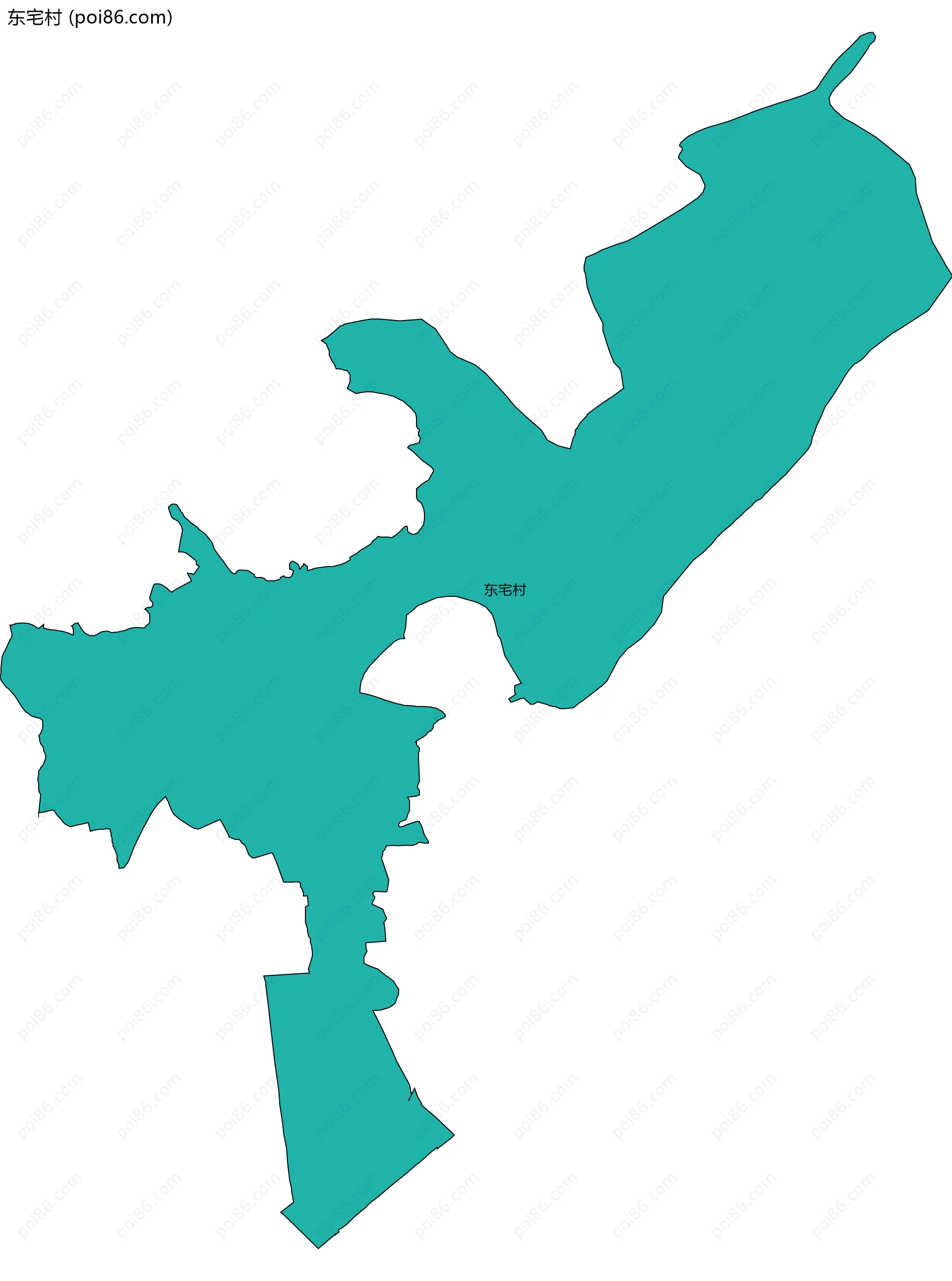 东宅村边界地图