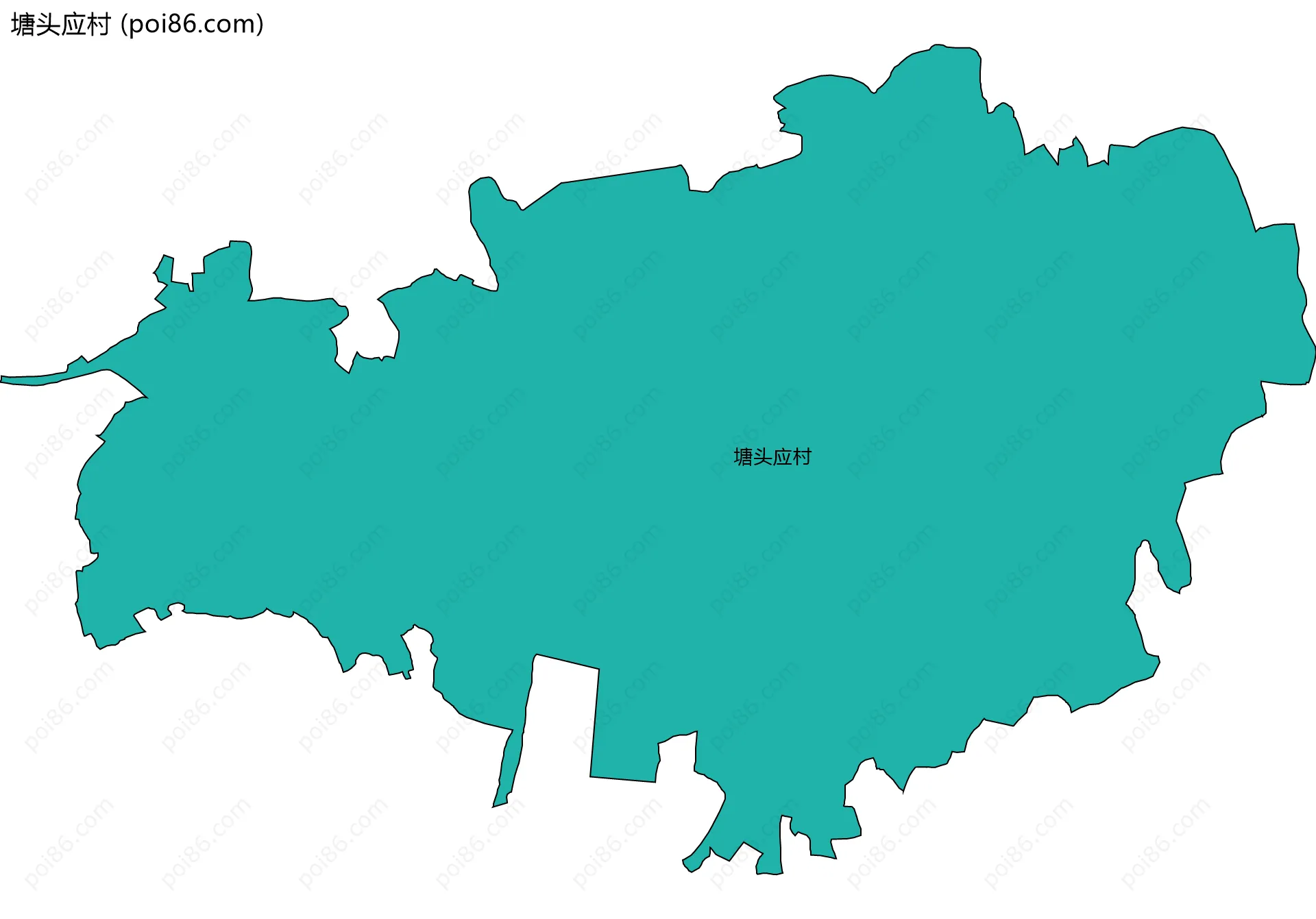 塘头应村边界地图