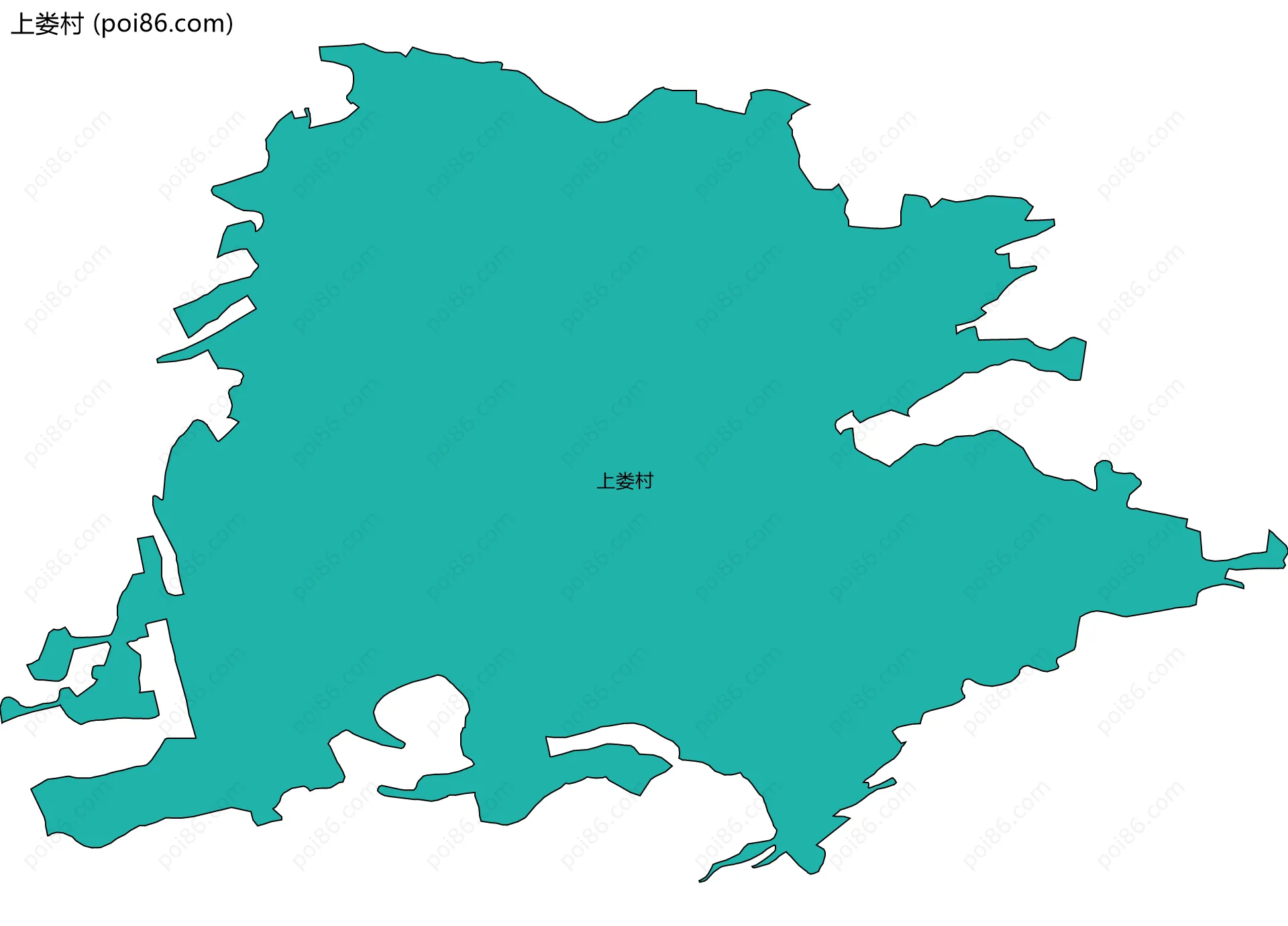 上娄村边界地图