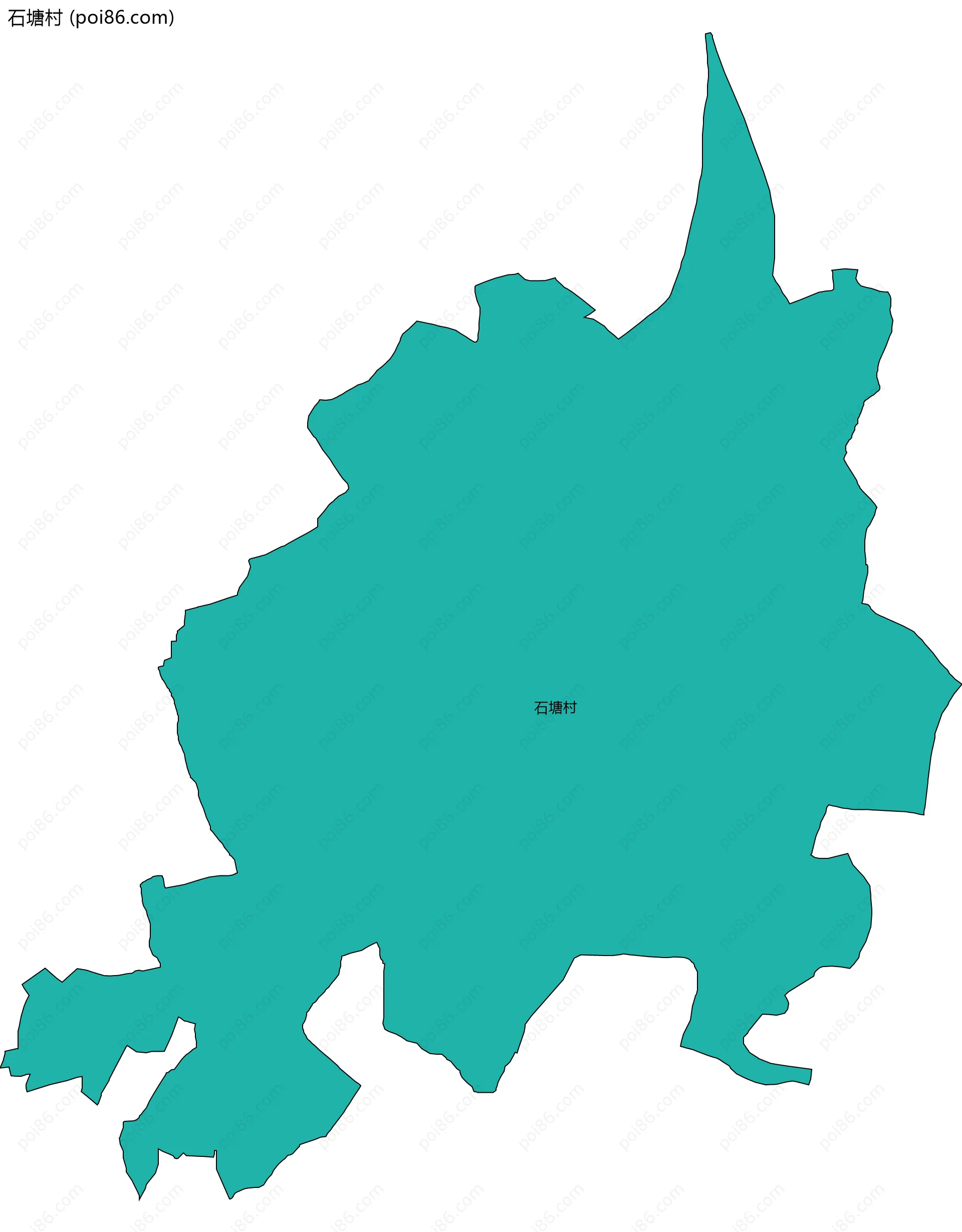 石塘村边界地图