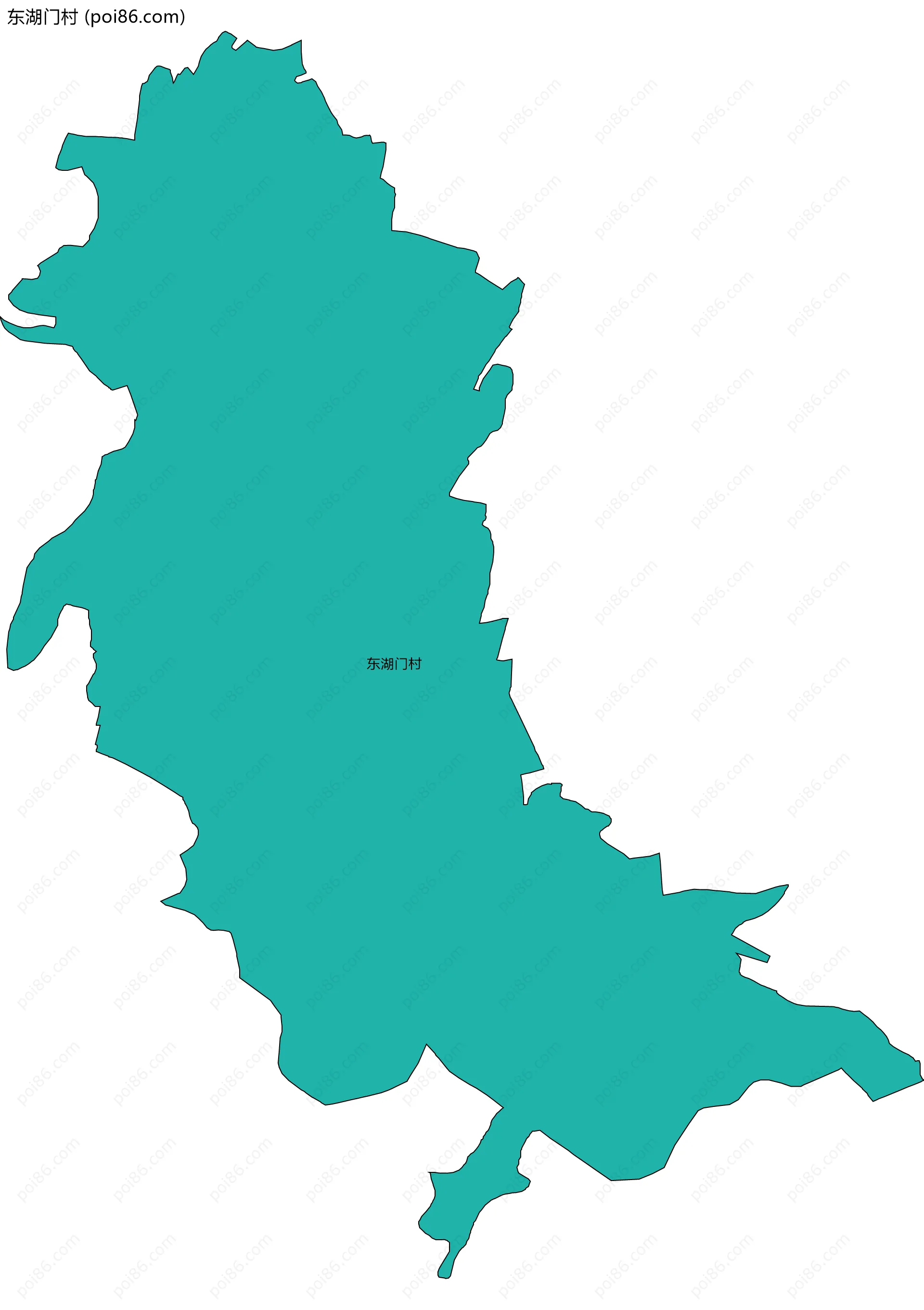 东湖门村边界地图