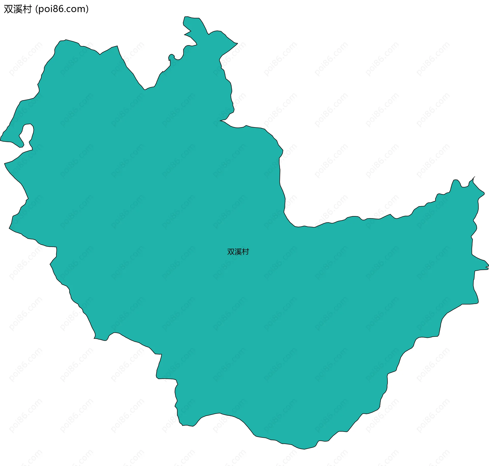 双溪村边界地图