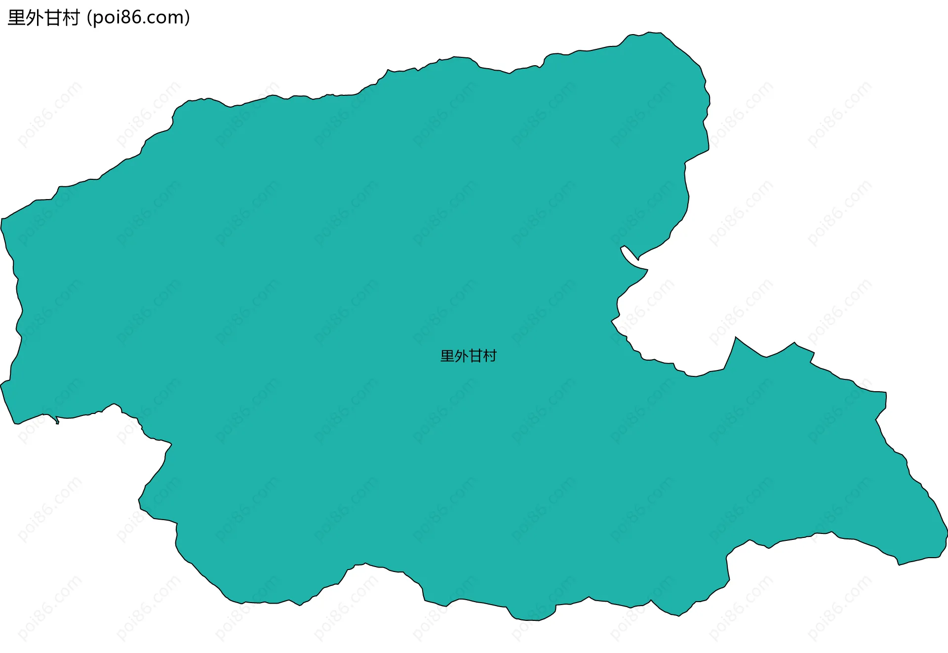 里外甘村边界地图