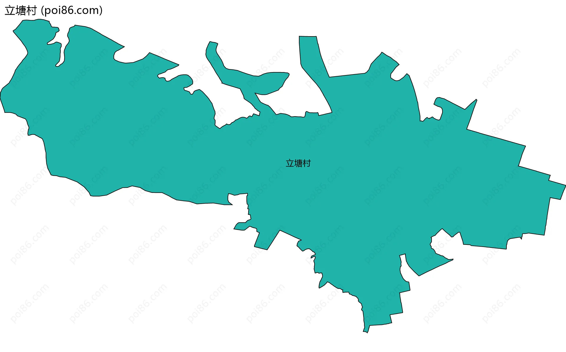 立塘村边界地图