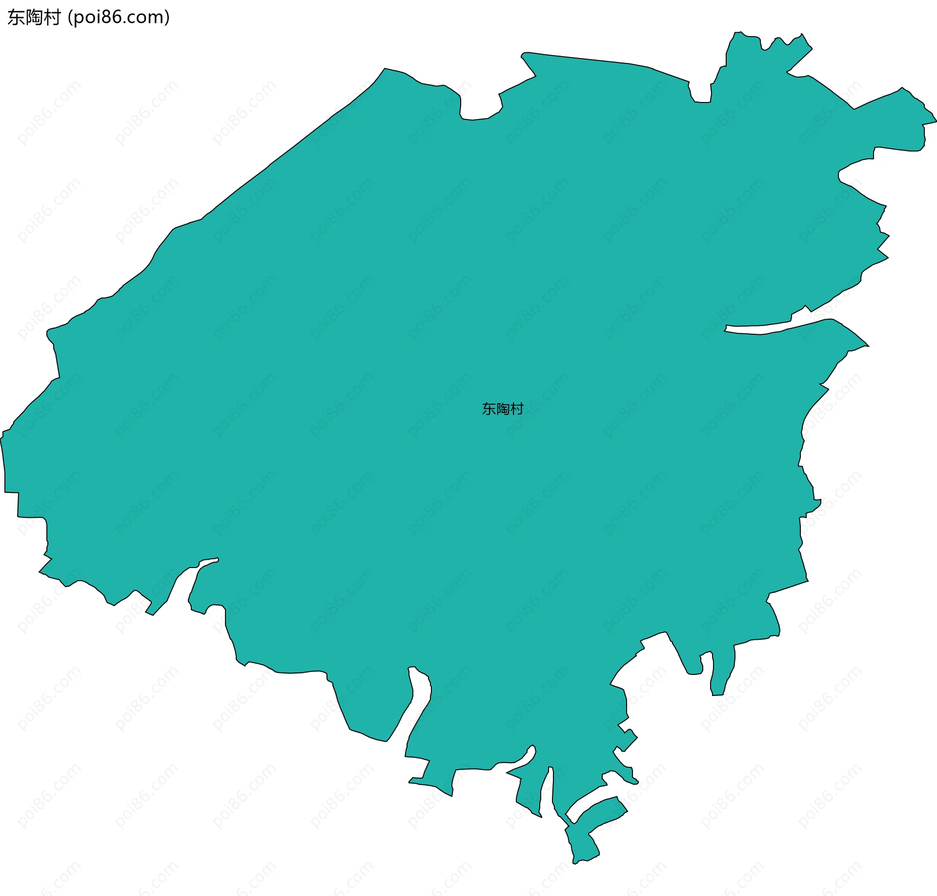 东陶村边界地图