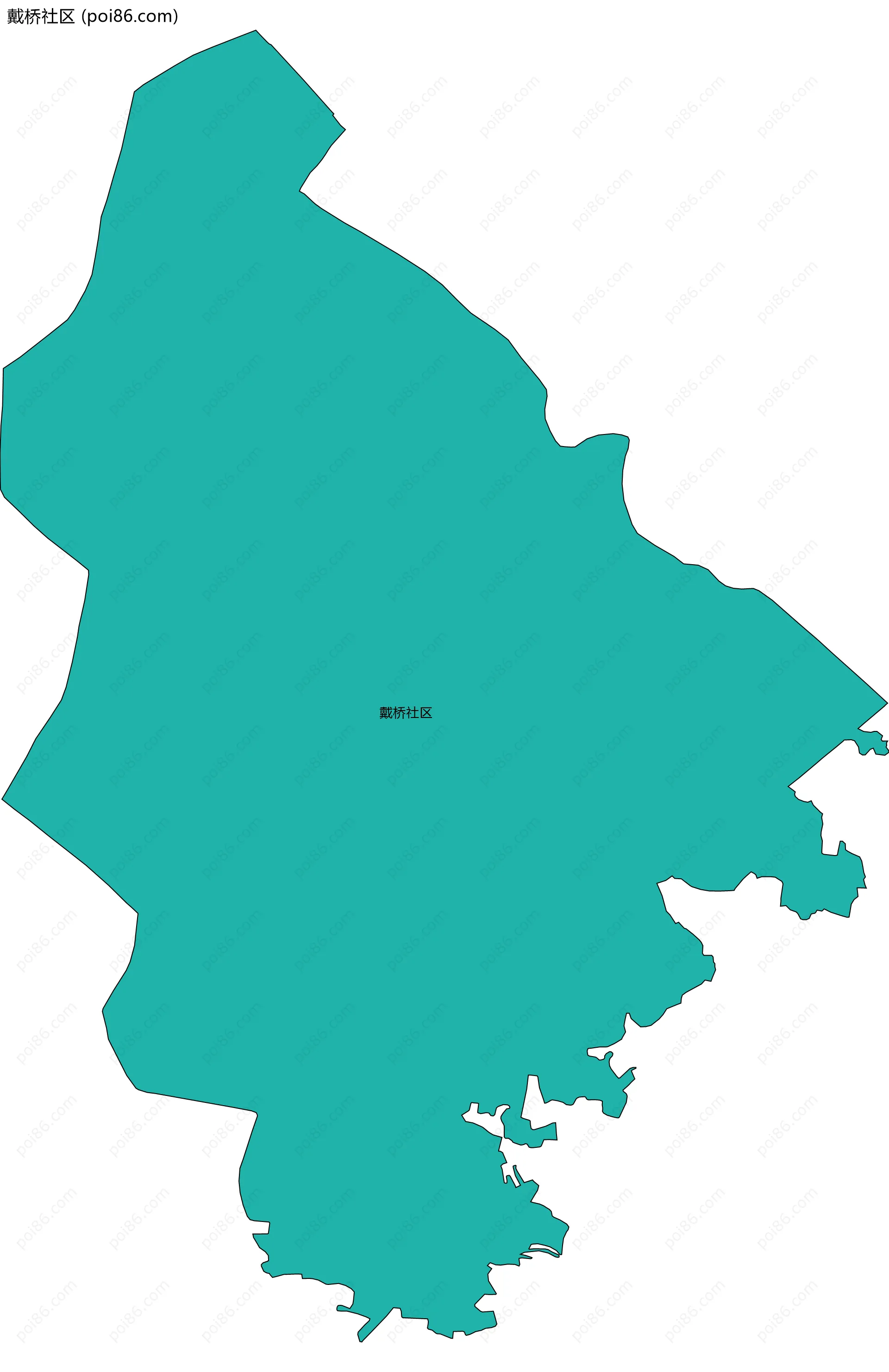 戴桥社区边界地图