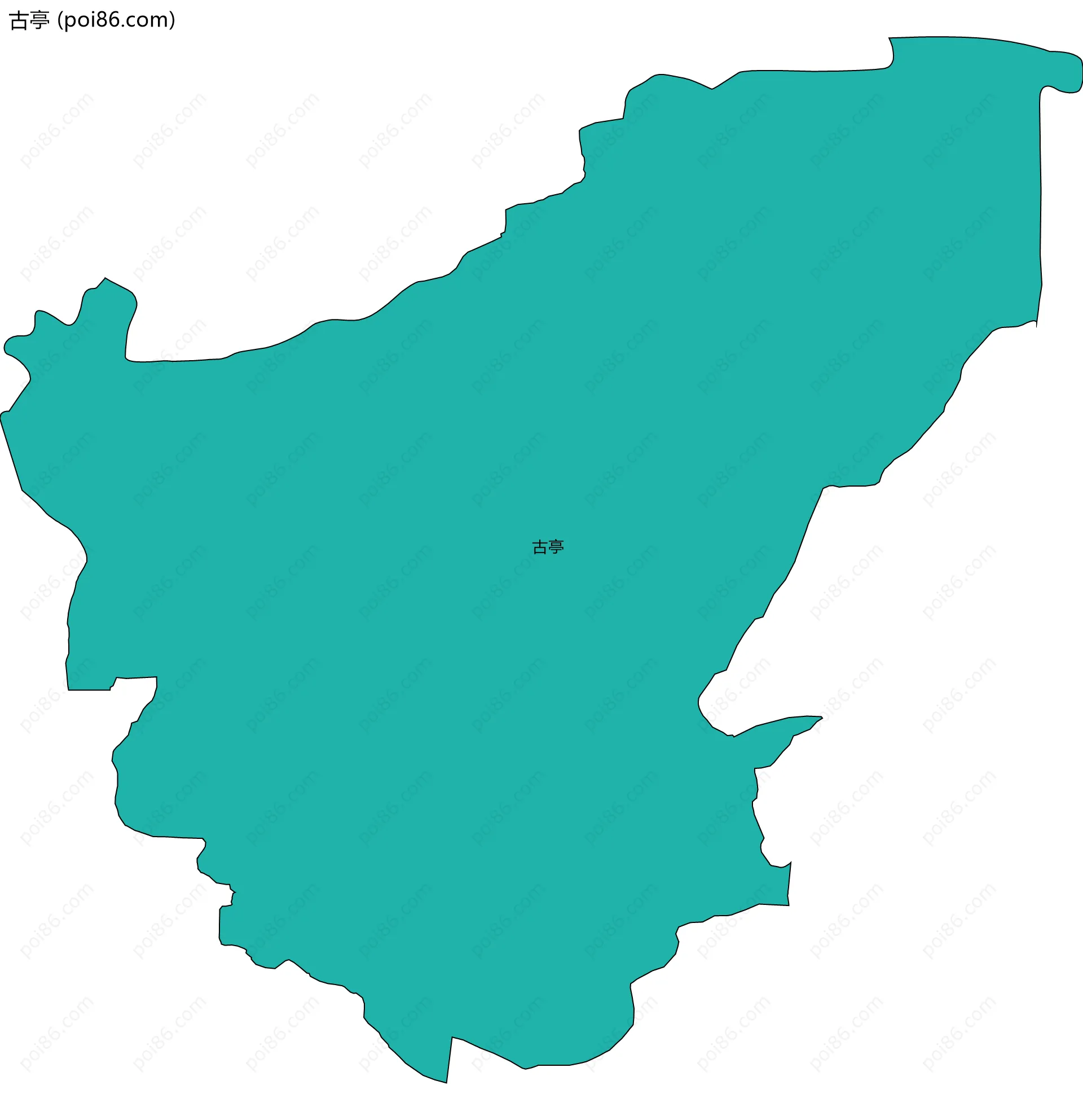 古亭边界地图