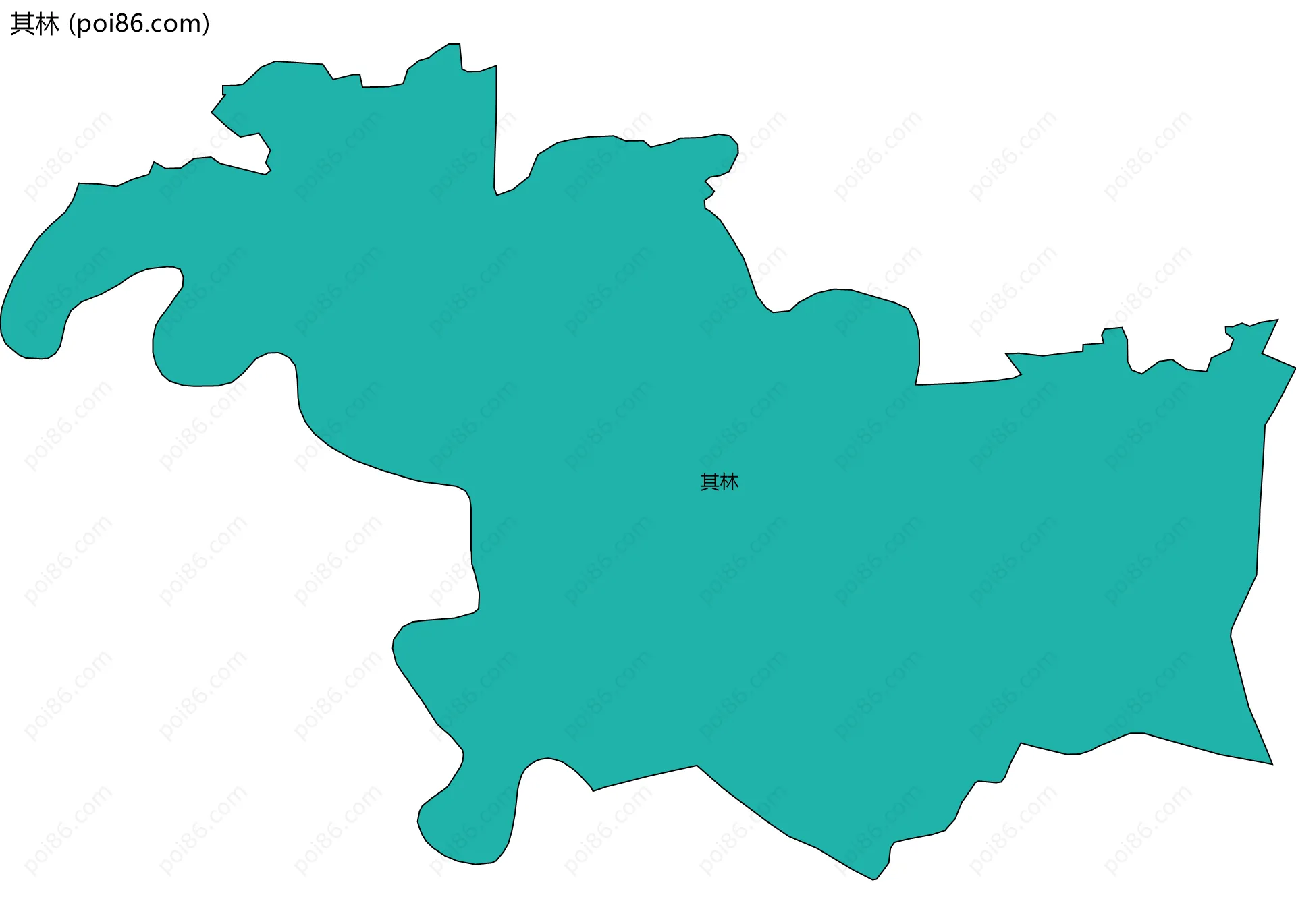 其林边界地图