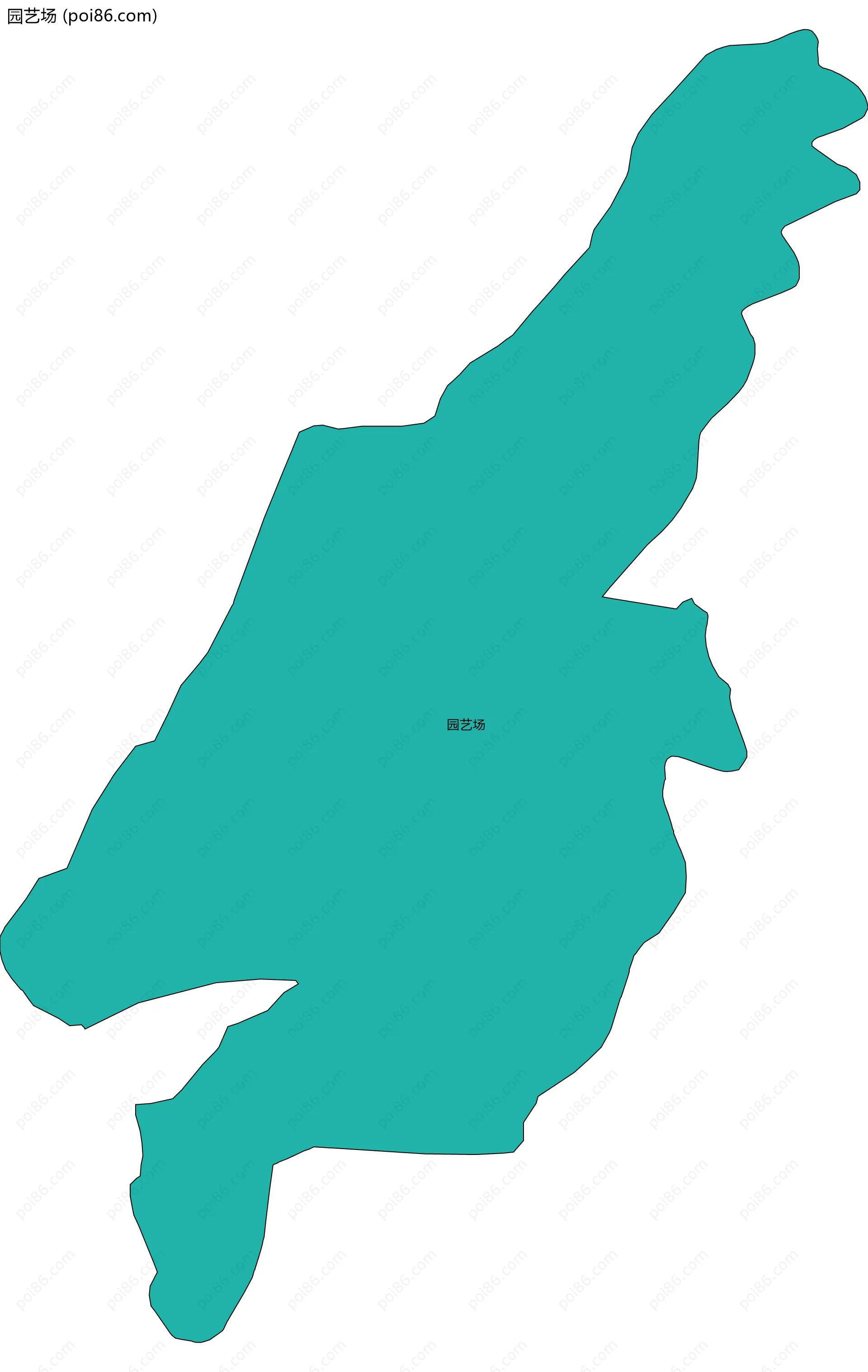 园艺场边界地图