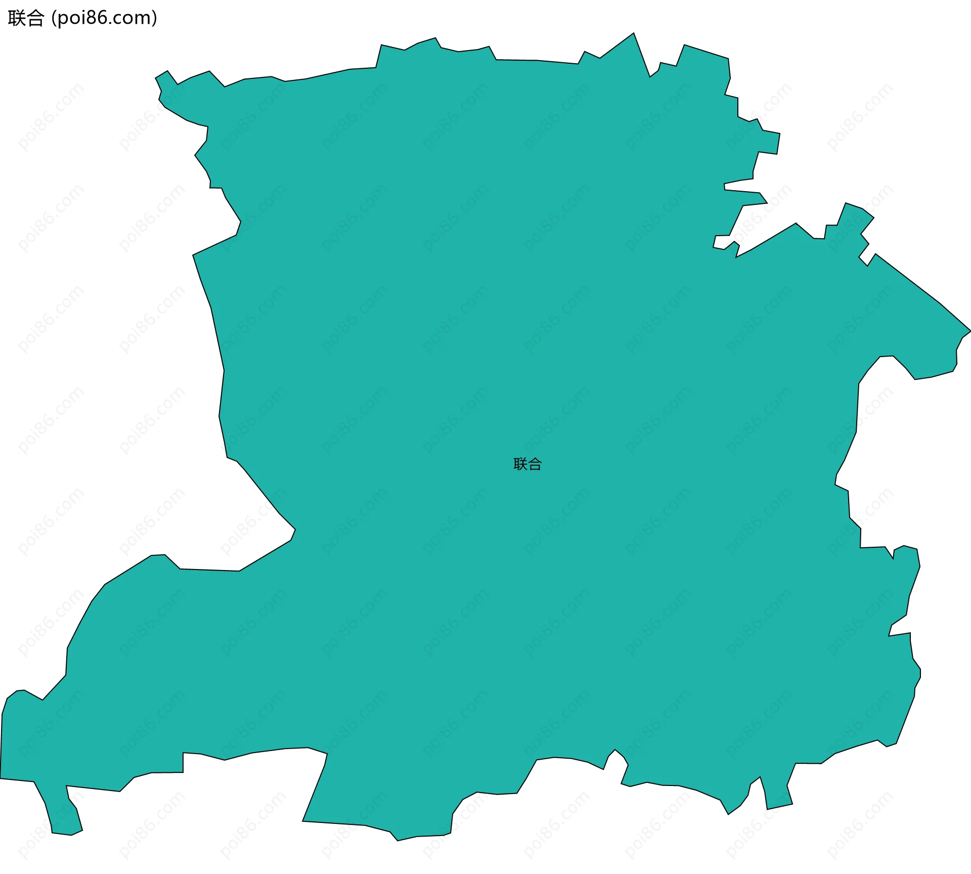 联合边界地图