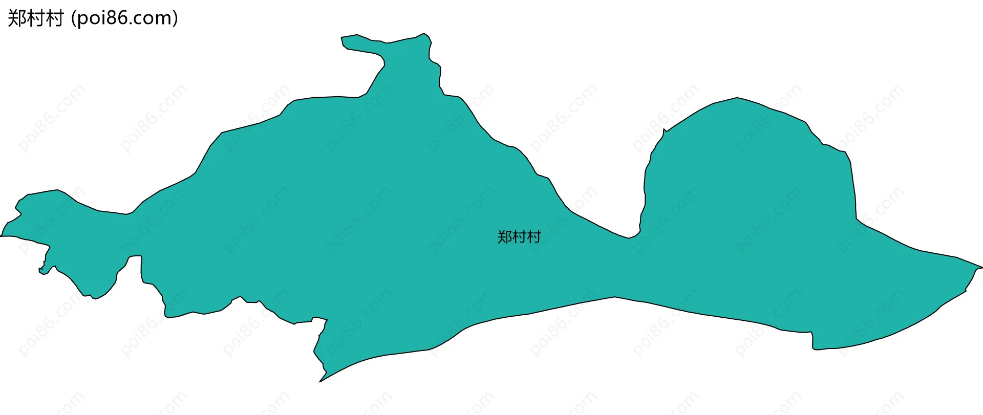 郑村村边界地图
