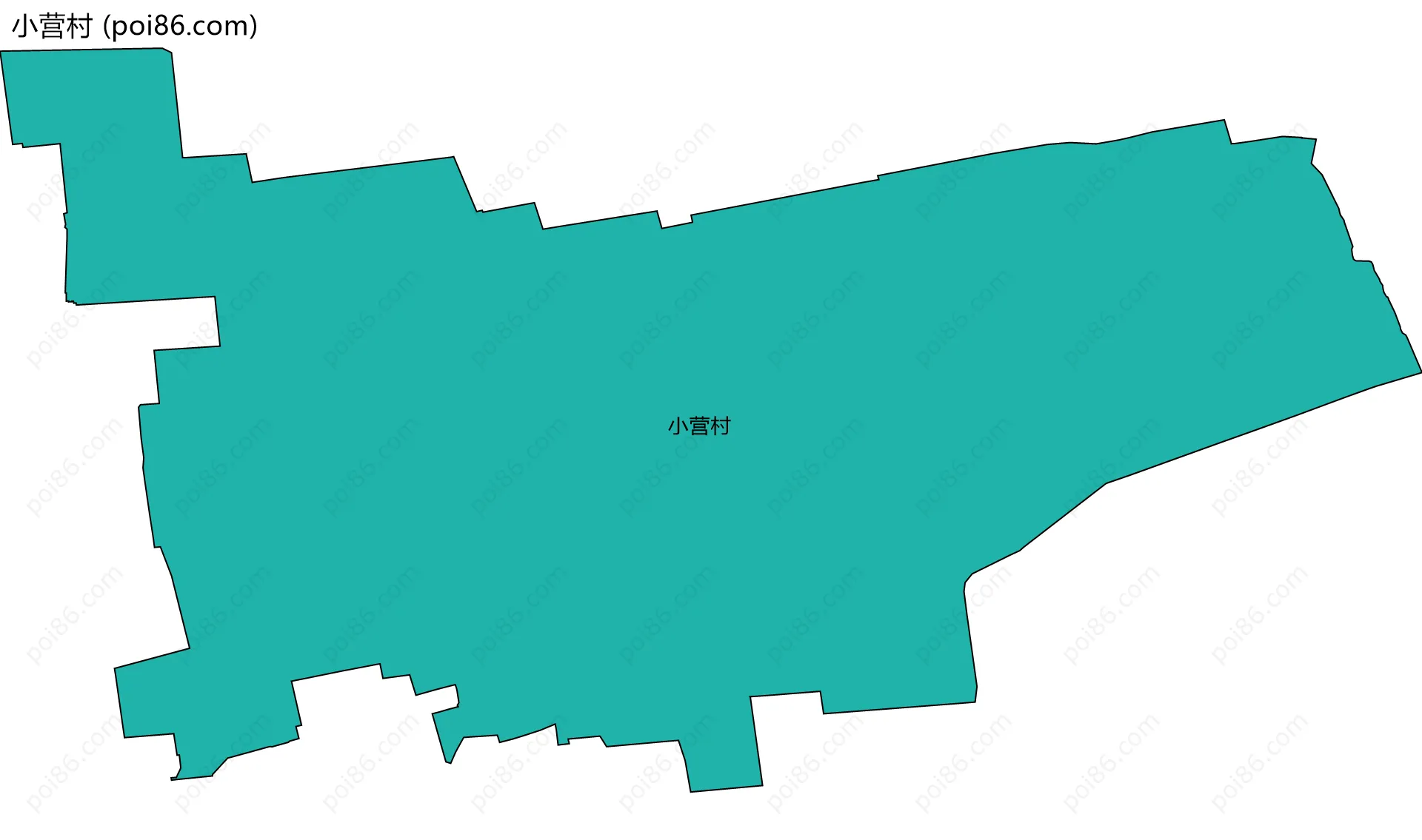小营村边界地图