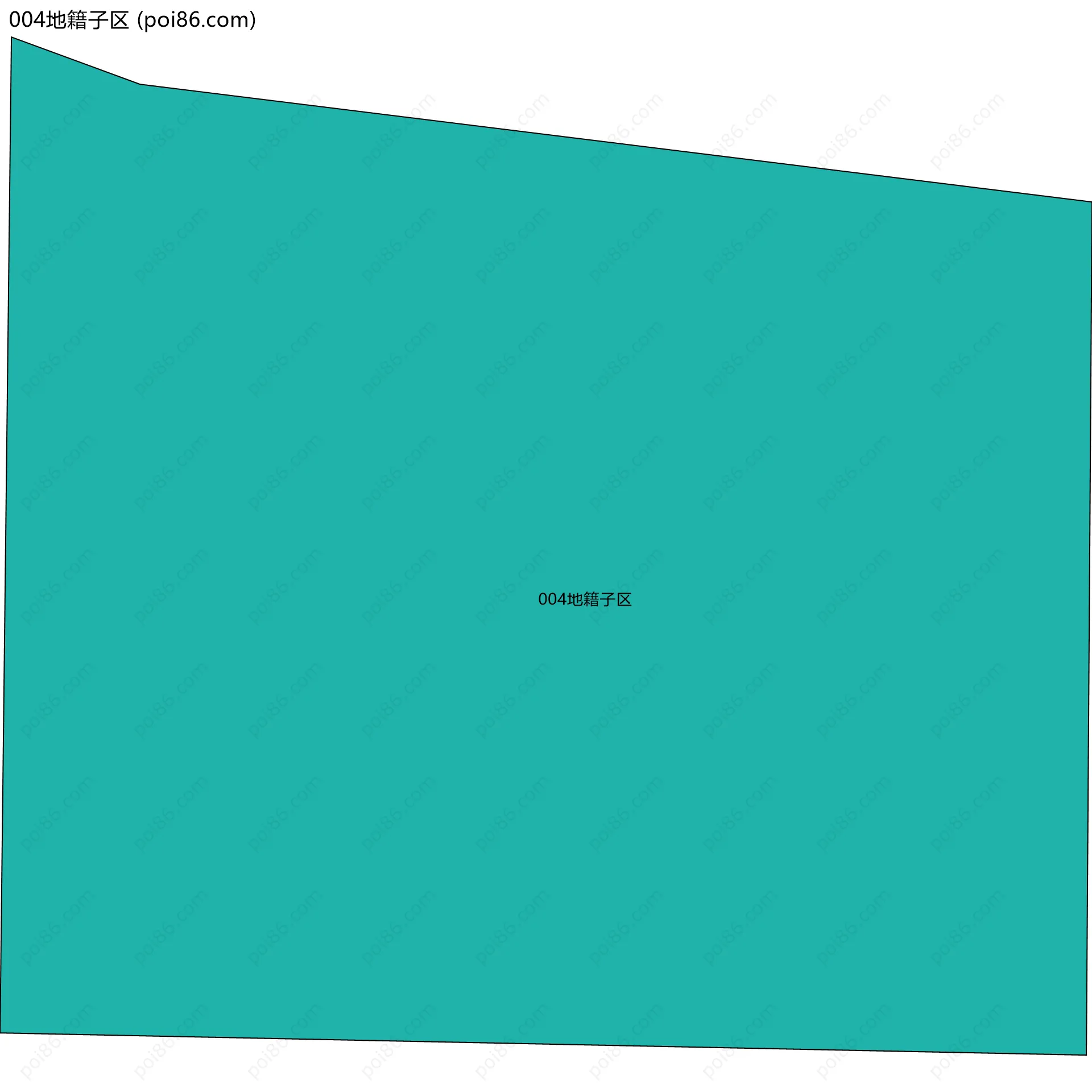 004地籍子区边界地图