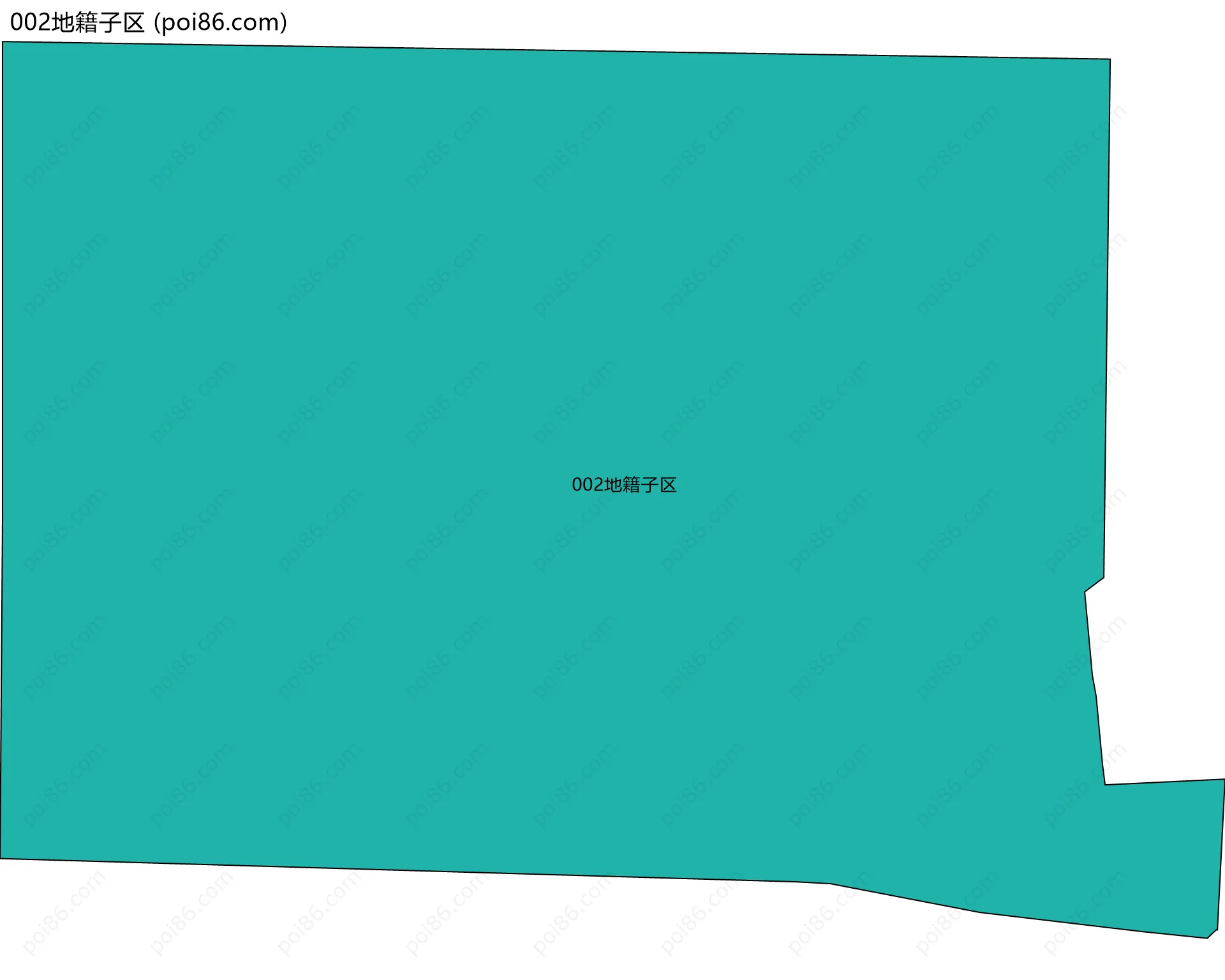 002地籍子区边界地图