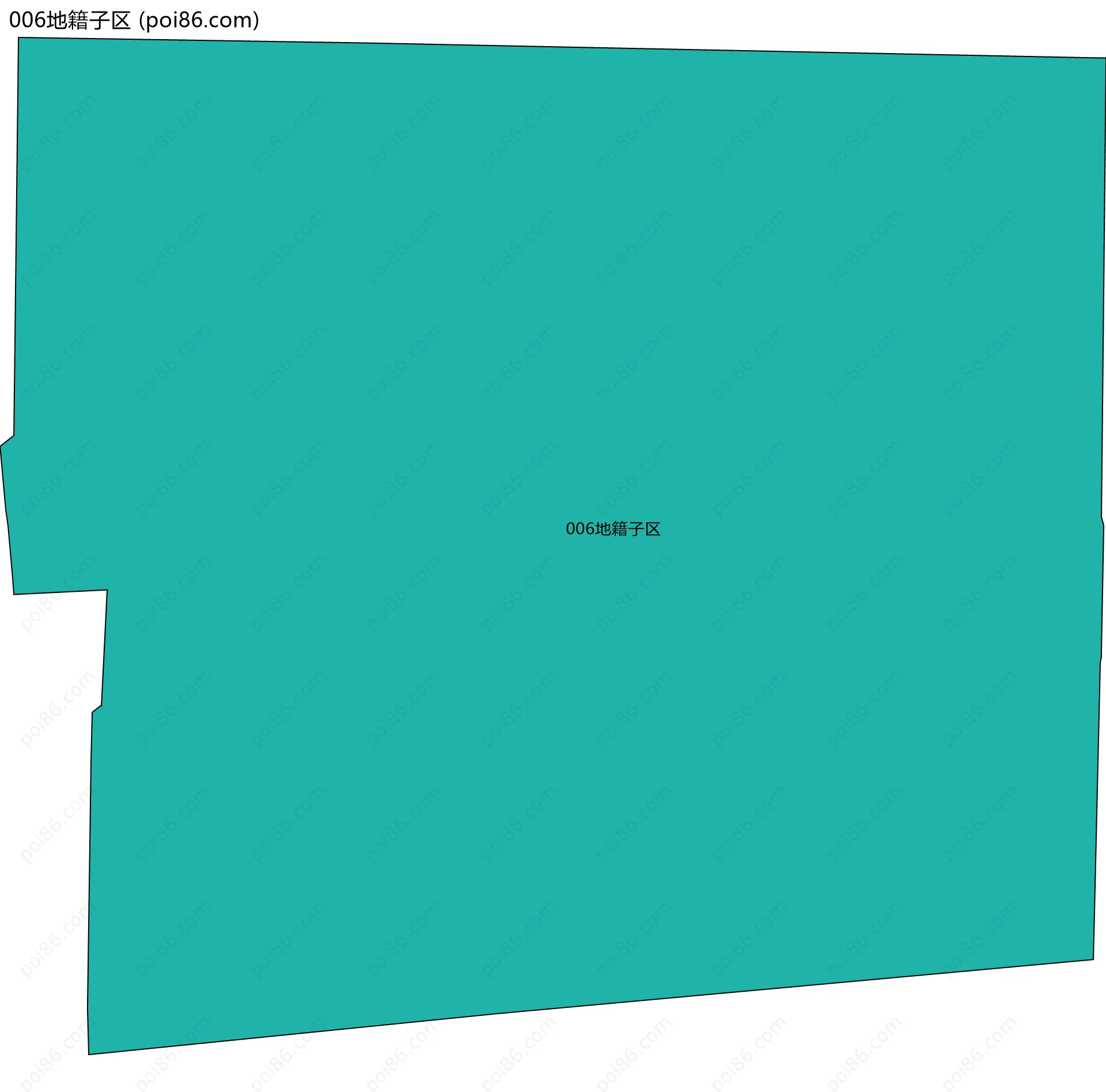 006地籍子区边界地图
