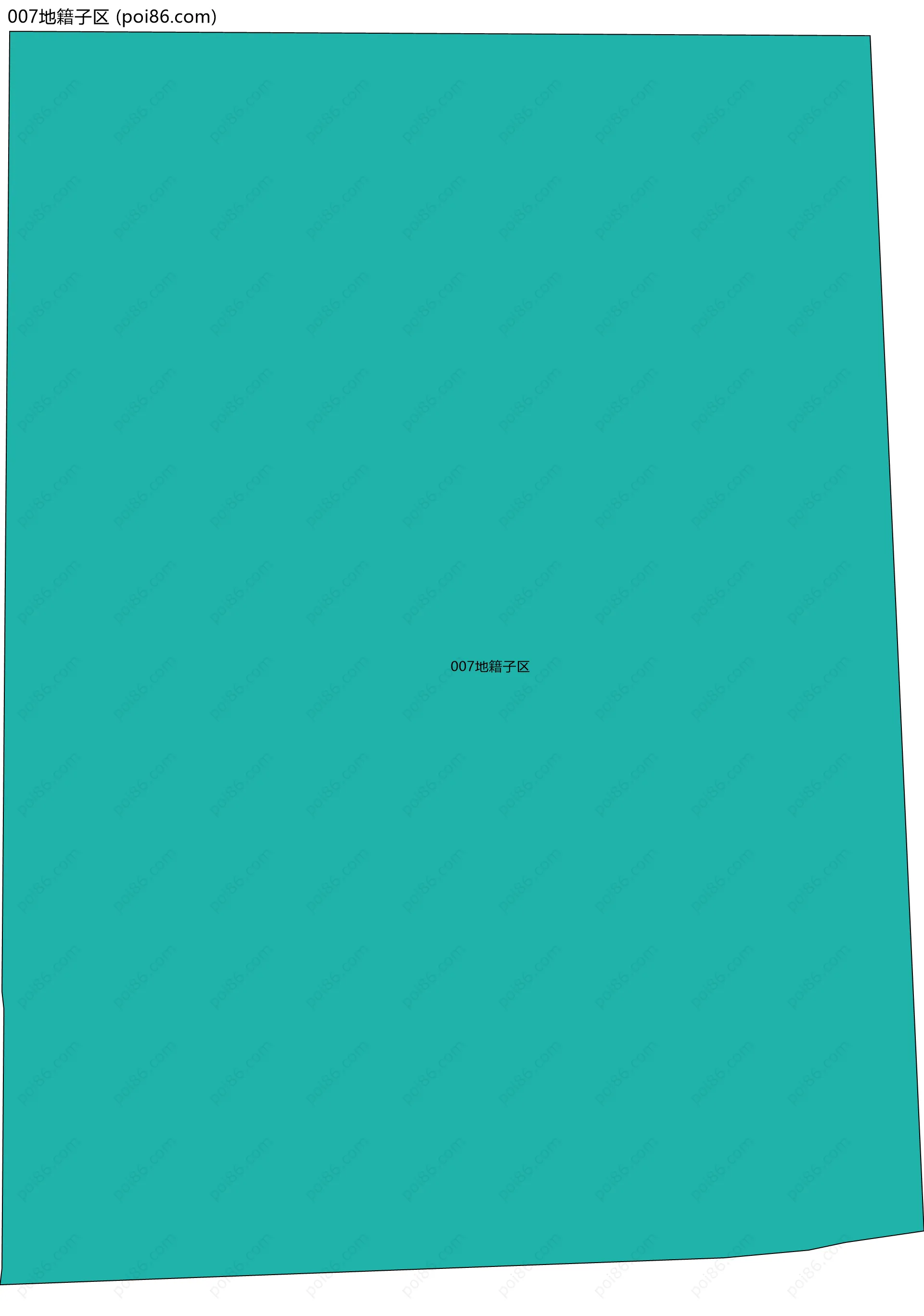 007地籍子区边界地图