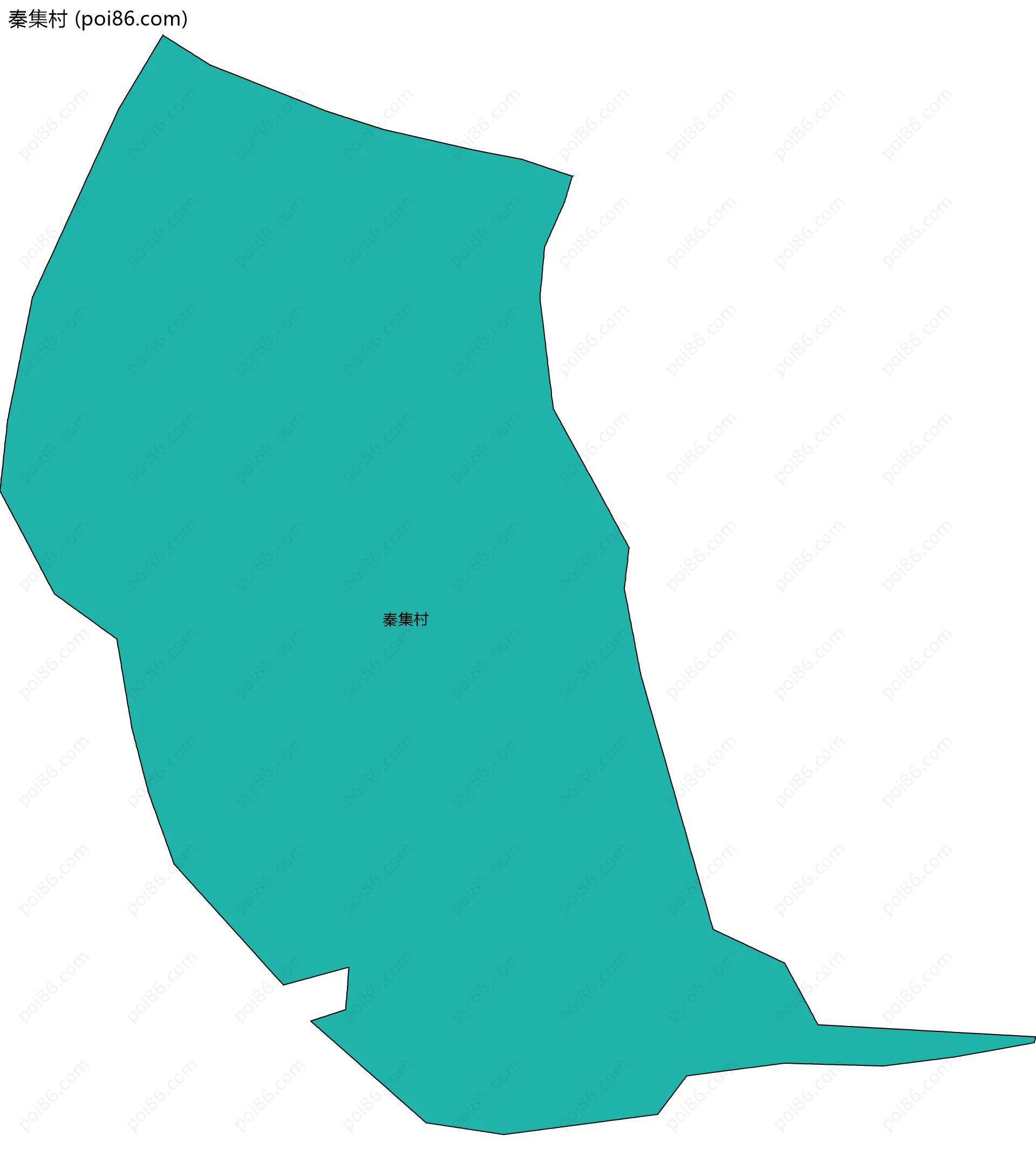 秦集村边界地图