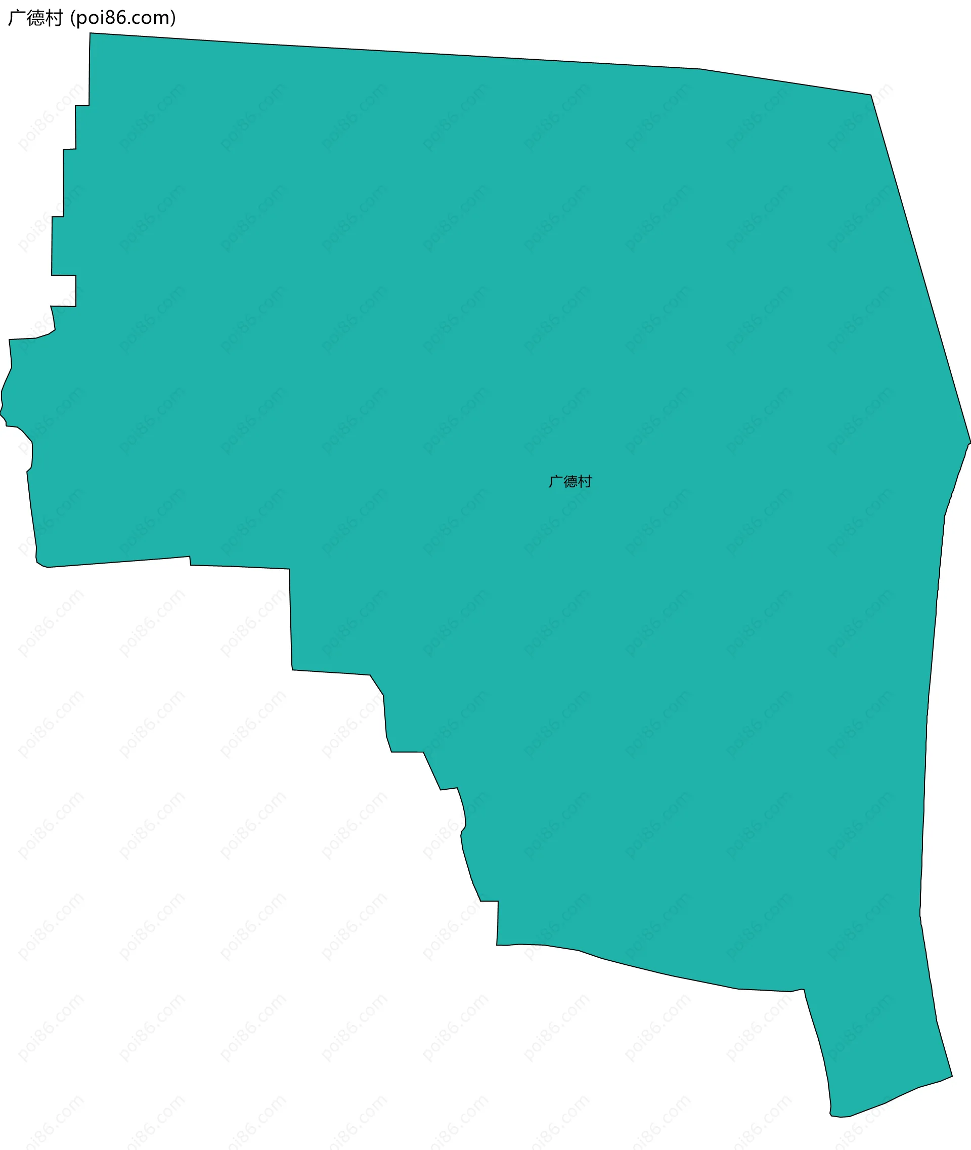 广德村边界地图
