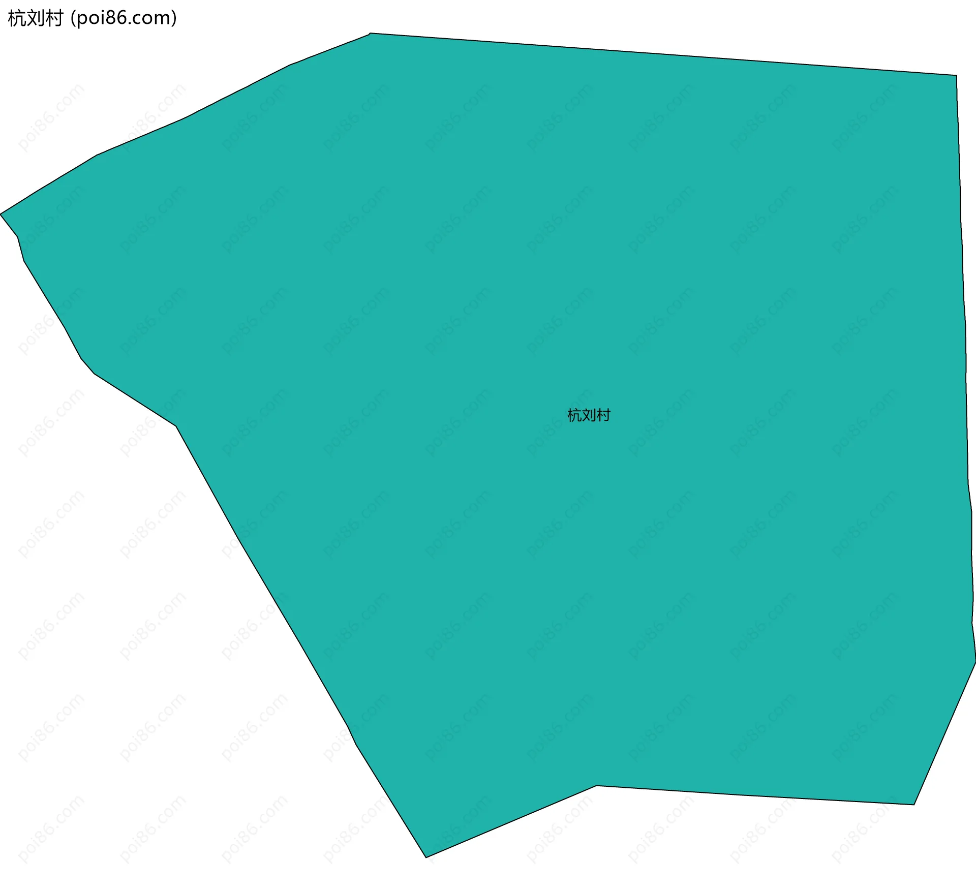 杭刘村边界地图