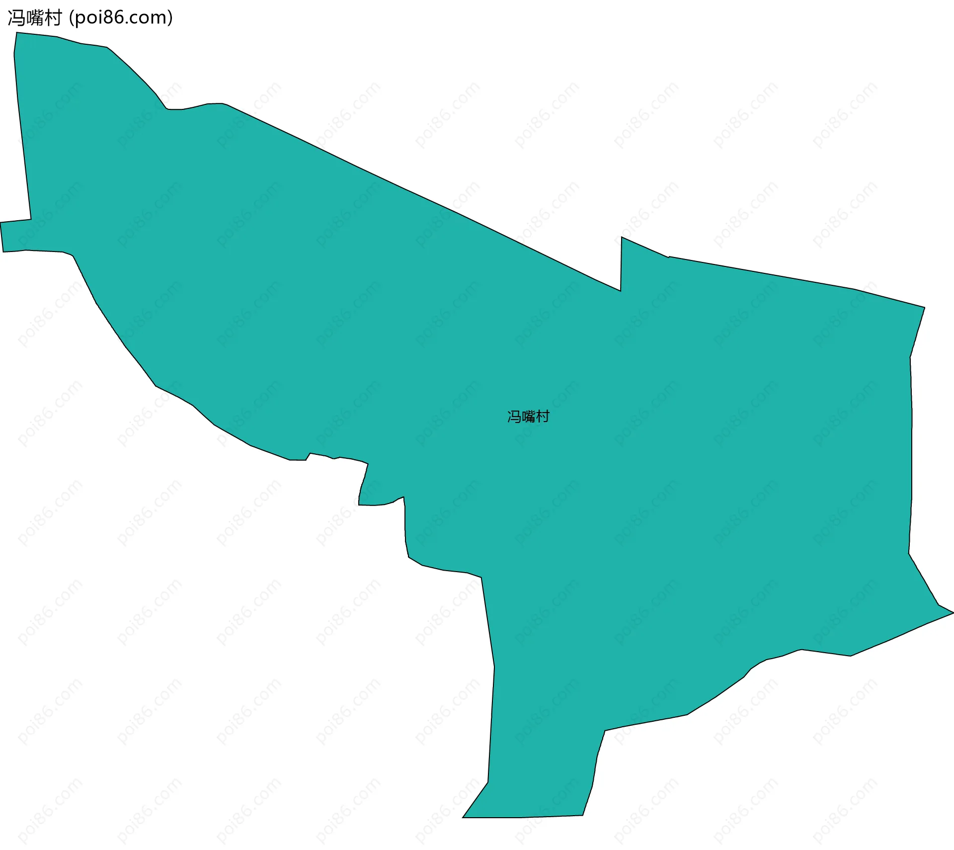 冯嘴村边界地图