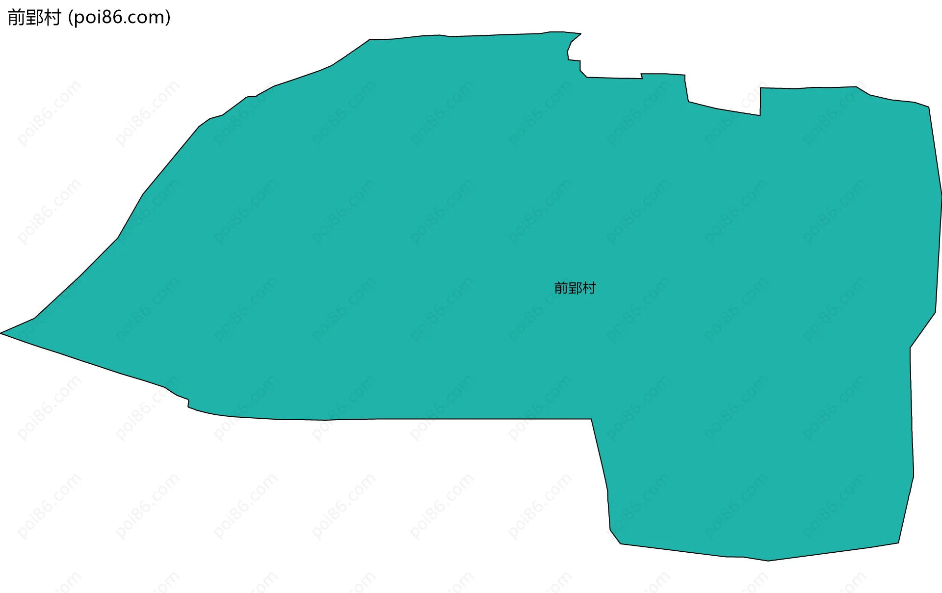 前郢村边界地图