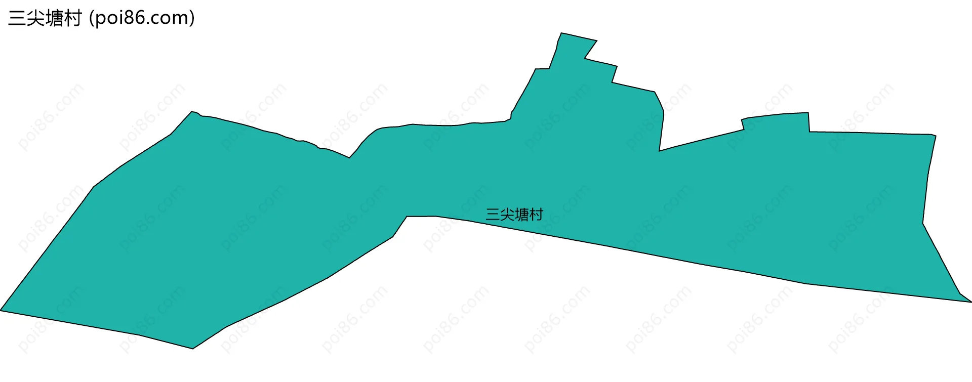 三尖塘村边界地图