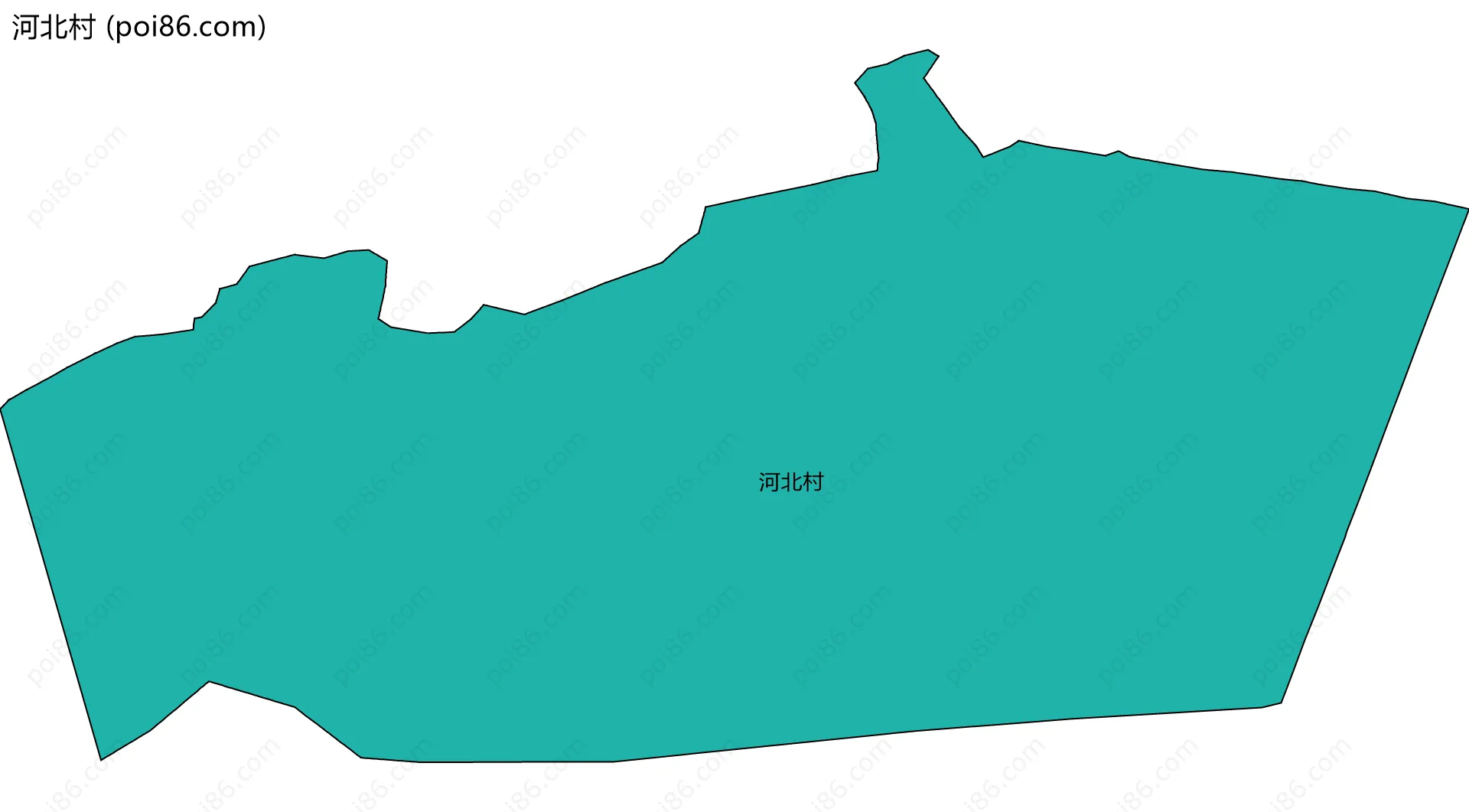 河北村边界地图
