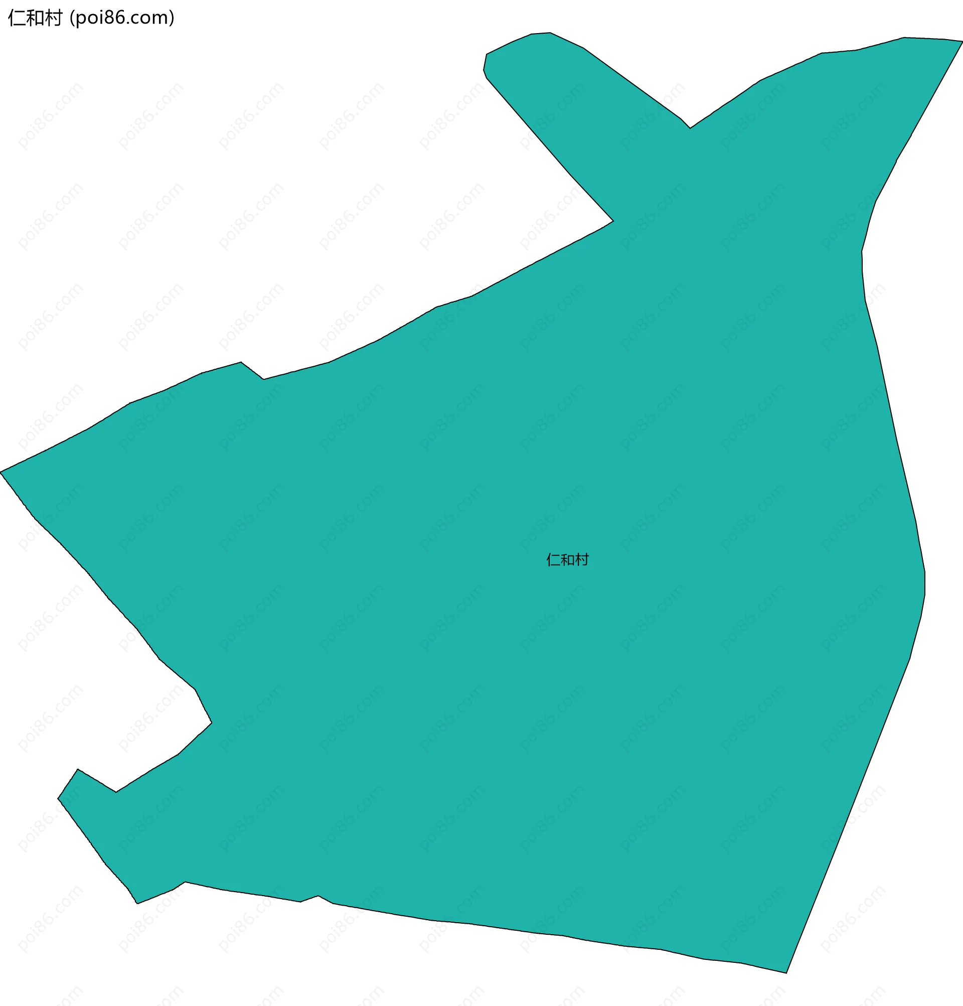 仁和村边界地图