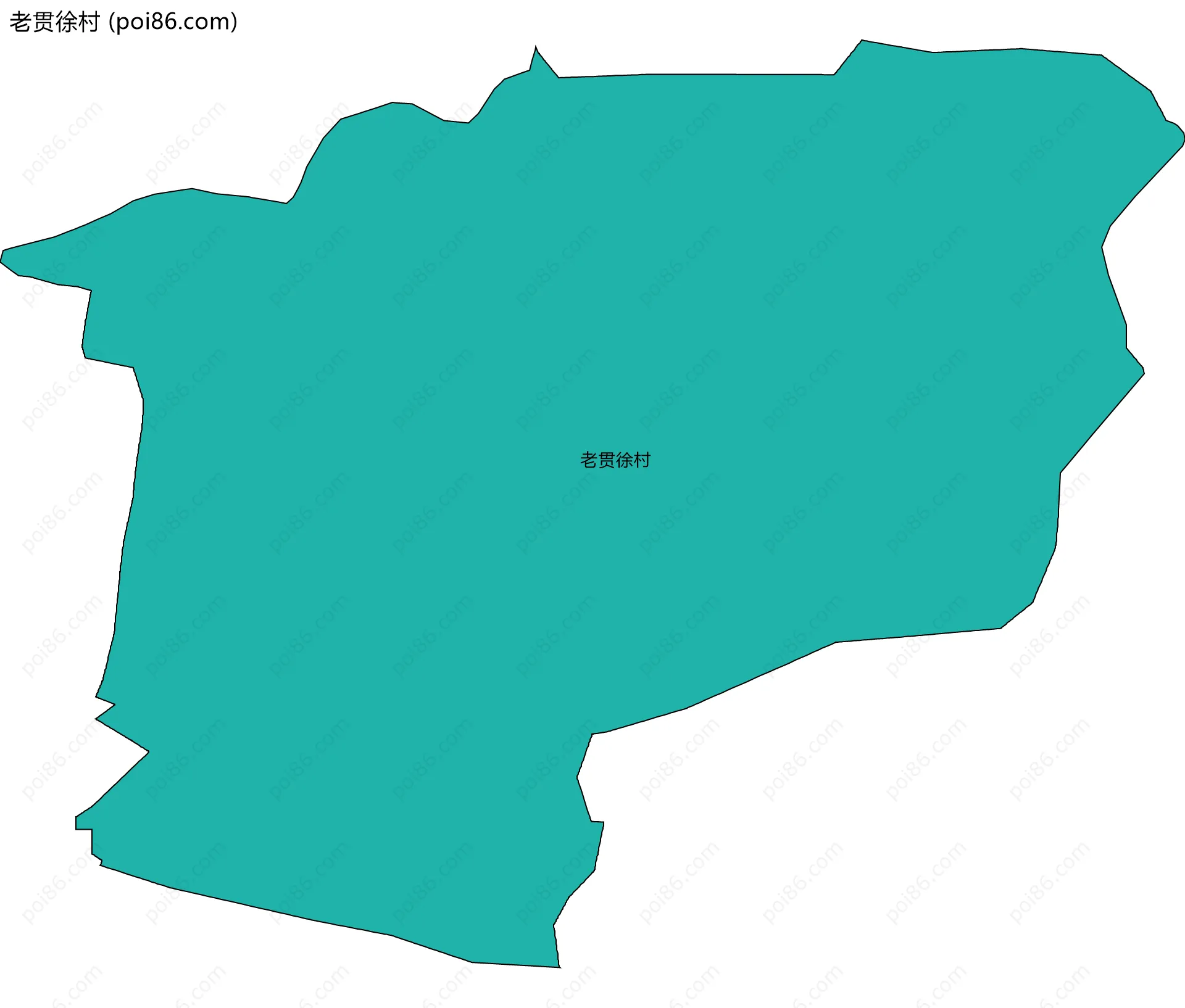 老贯徐村边界地图