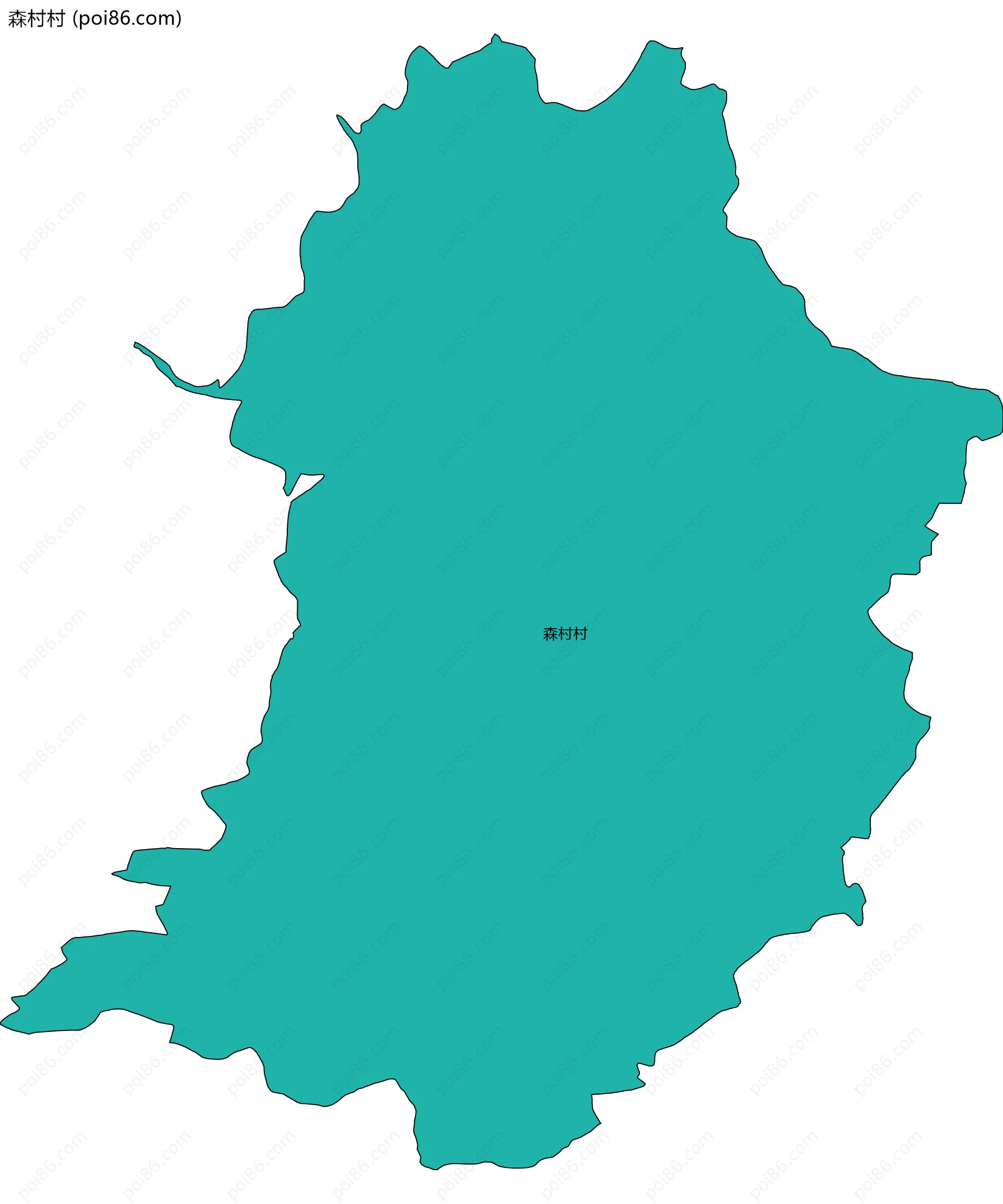 森村村边界地图