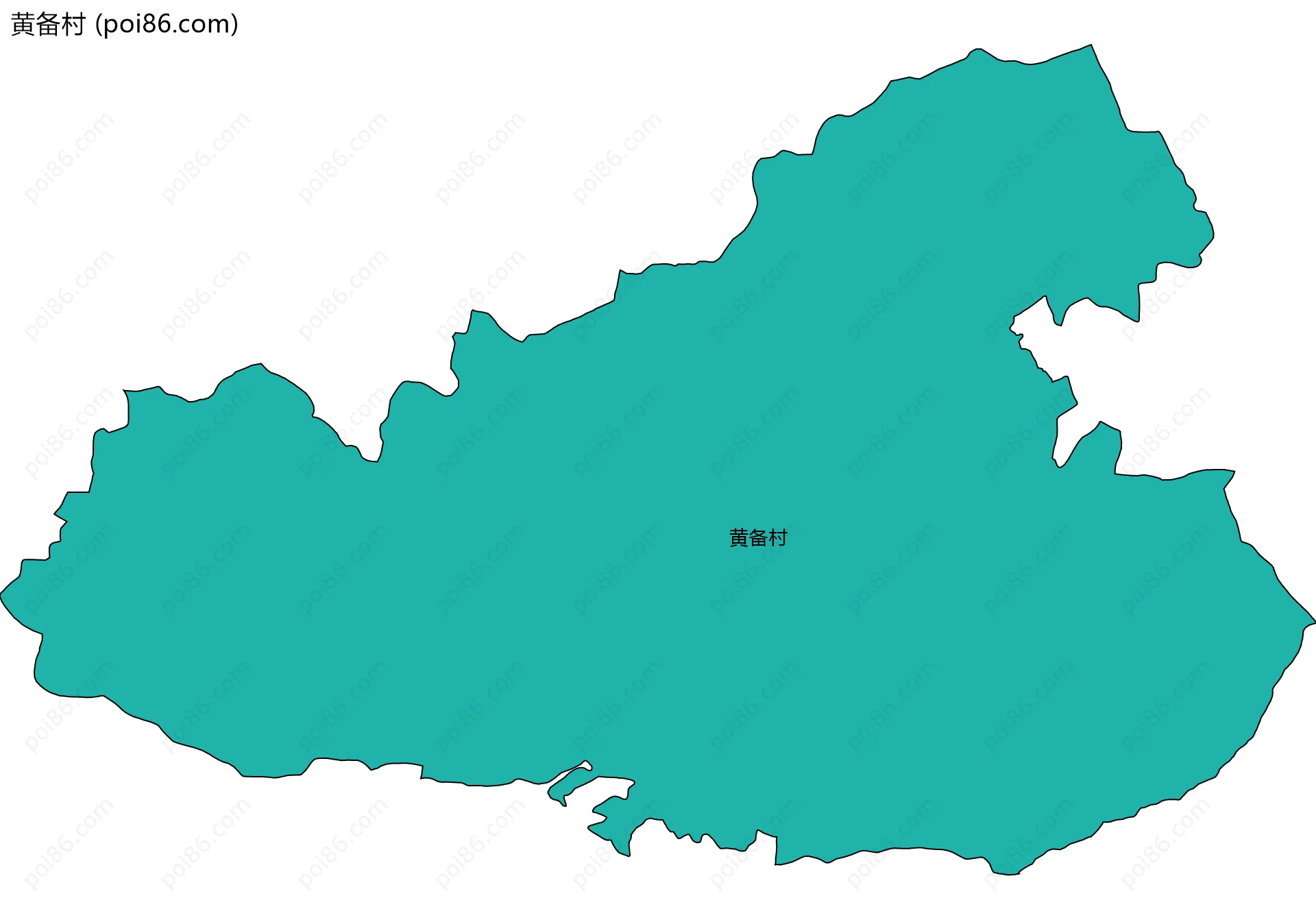 黄备村边界地图