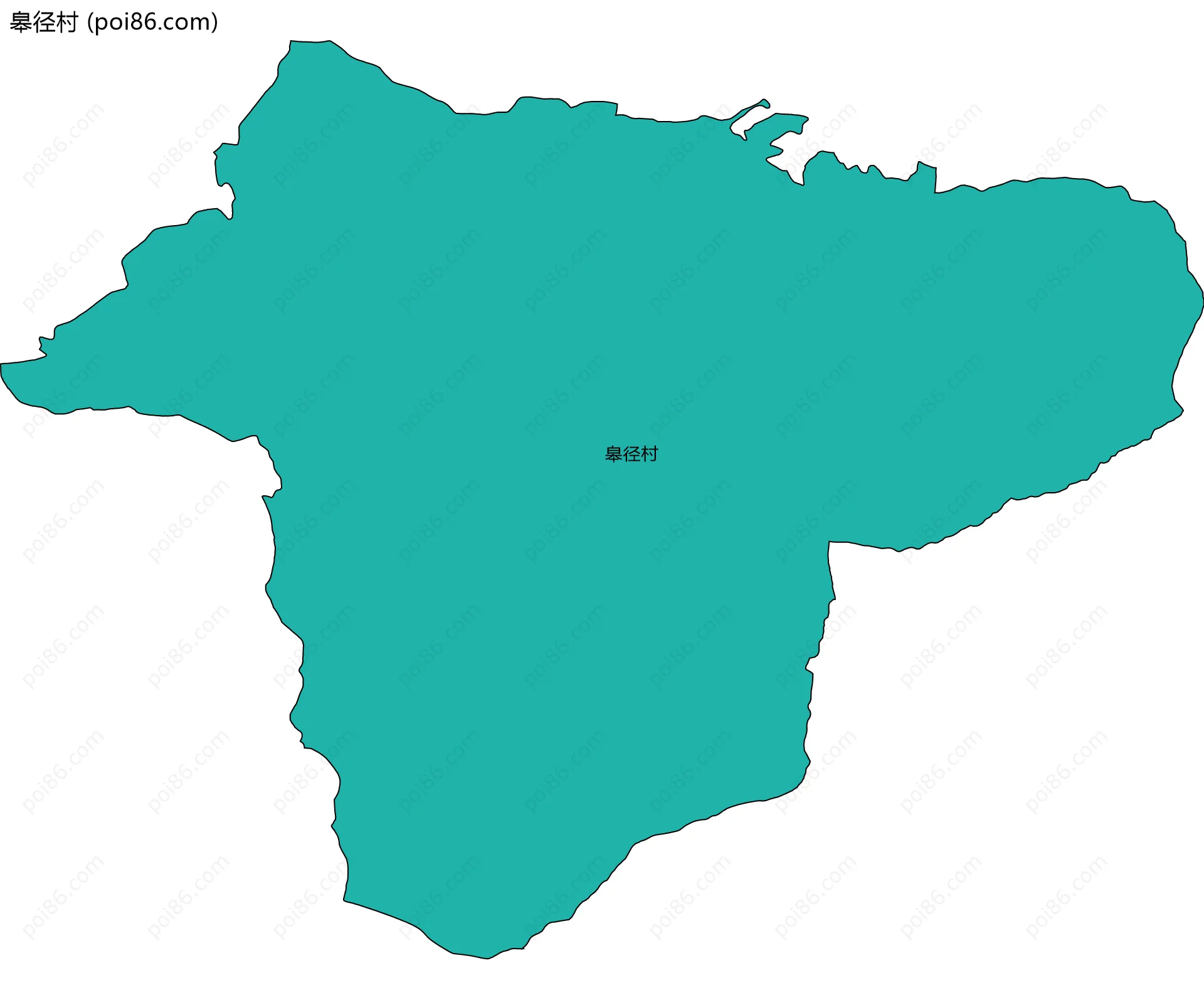 皋径村边界地图