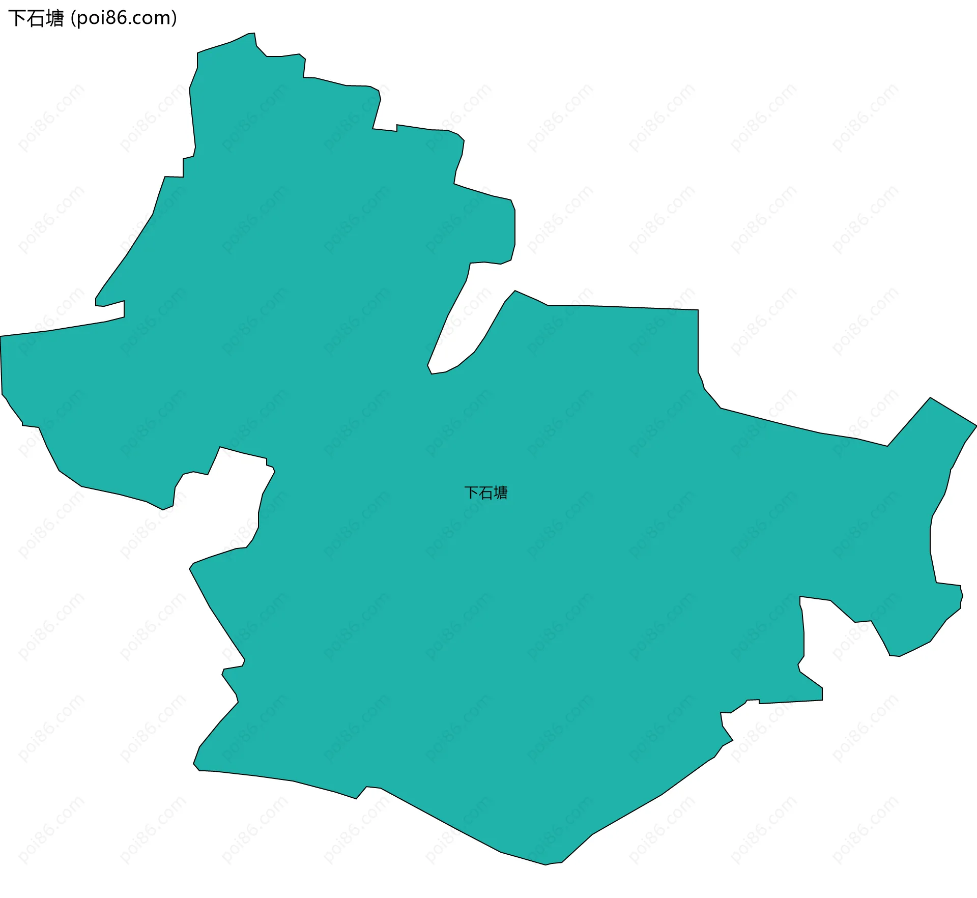 下石塘边界地图