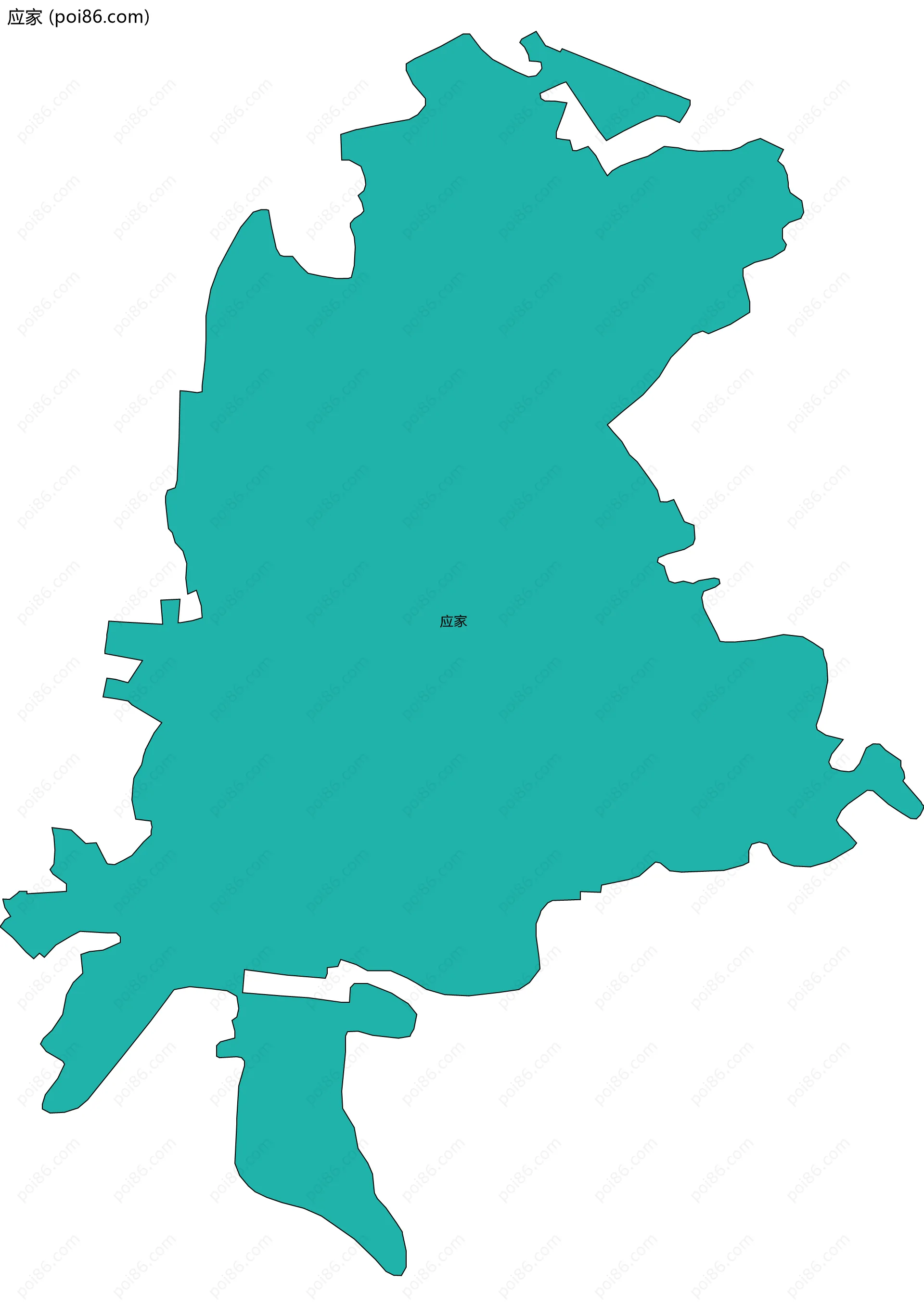 应家边界地图