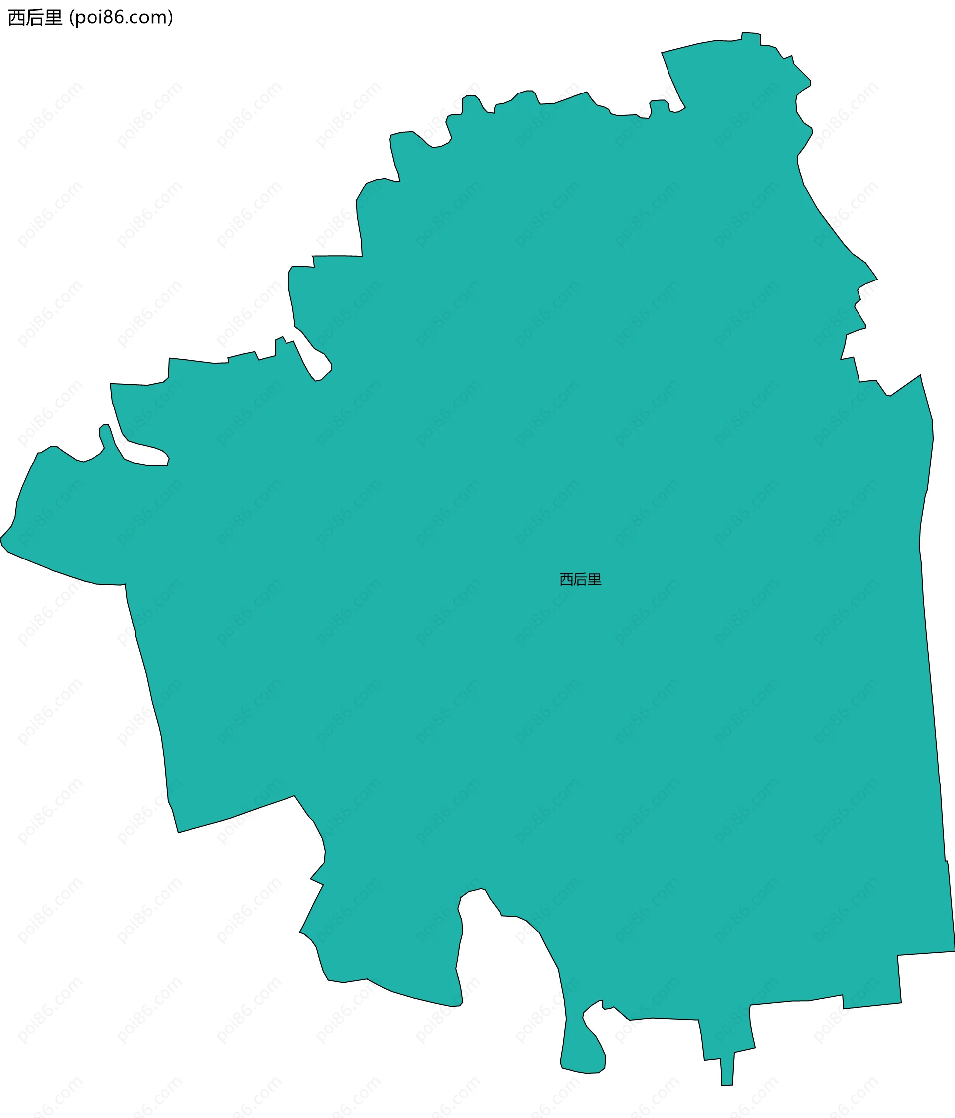 西后里边界地图