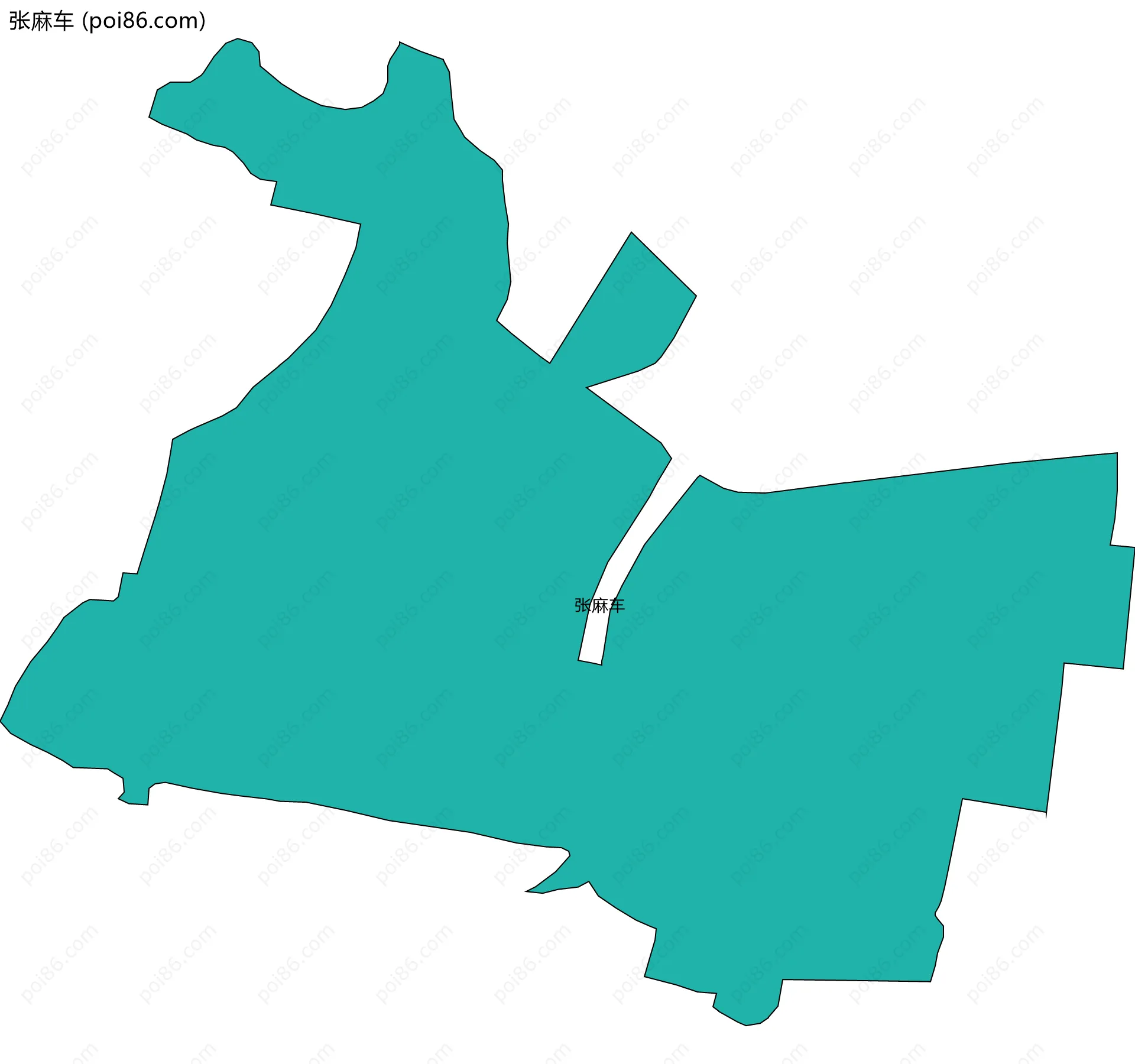 张麻车边界地图