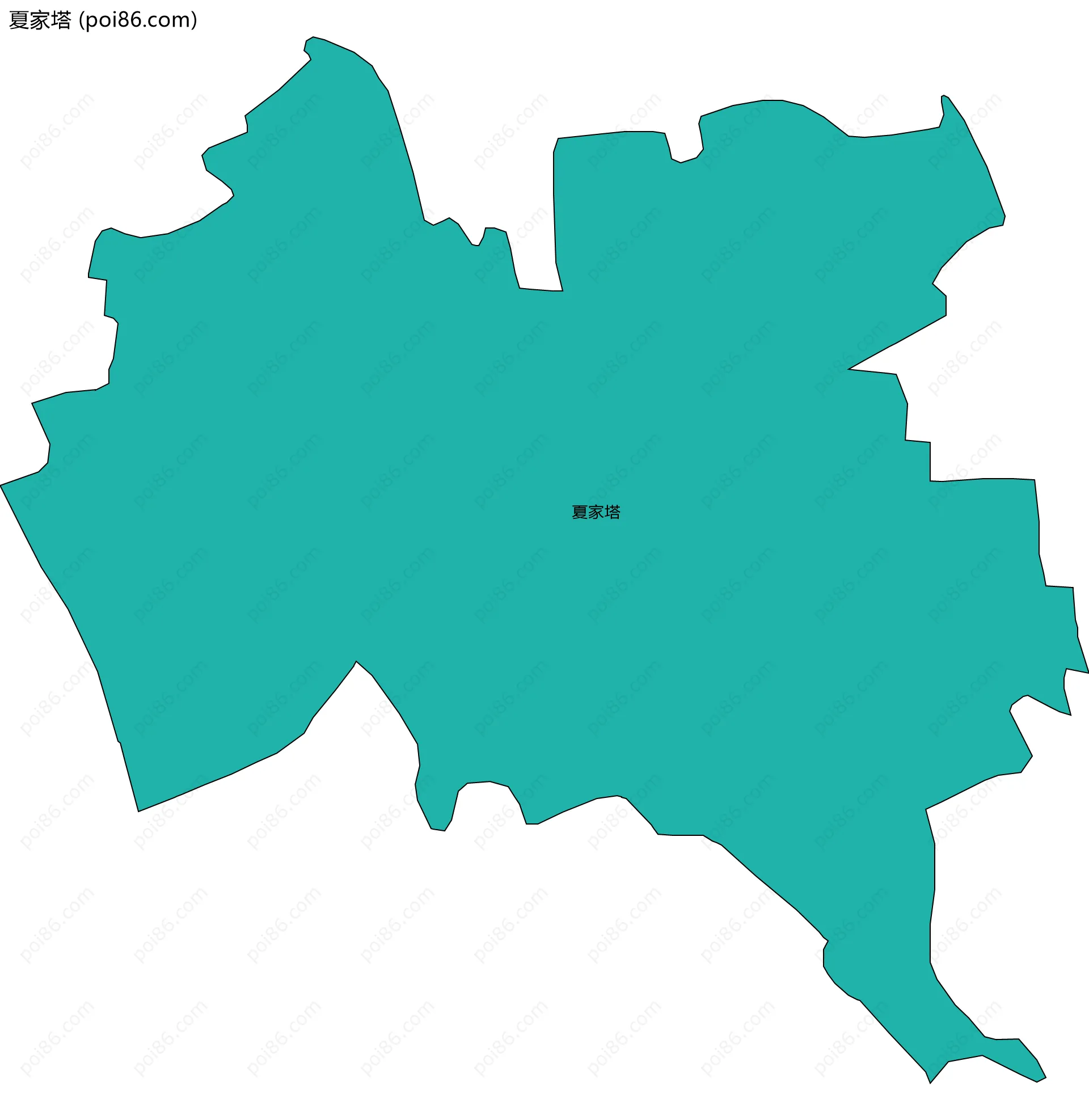 夏家塔边界地图