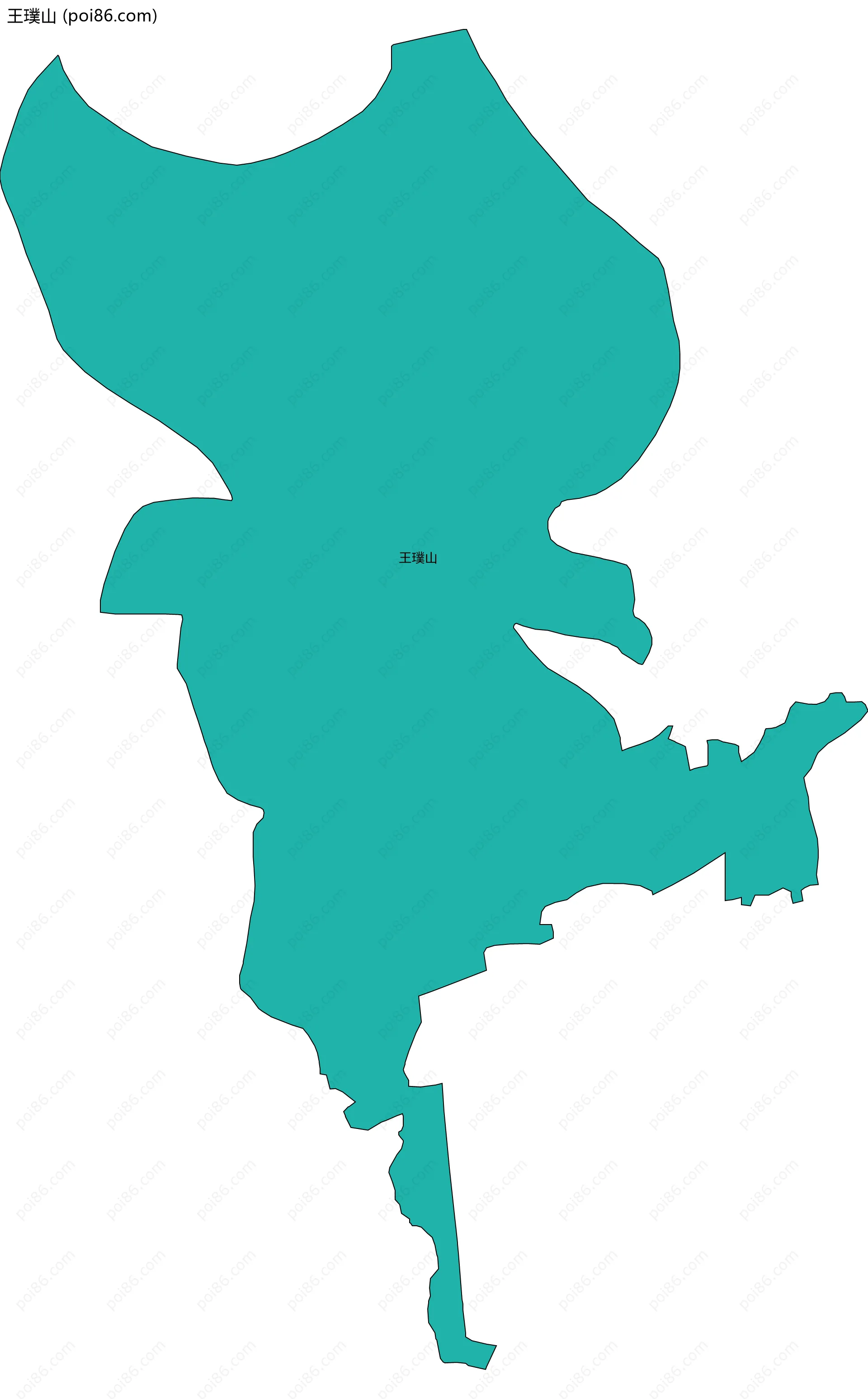 王璞山边界地图