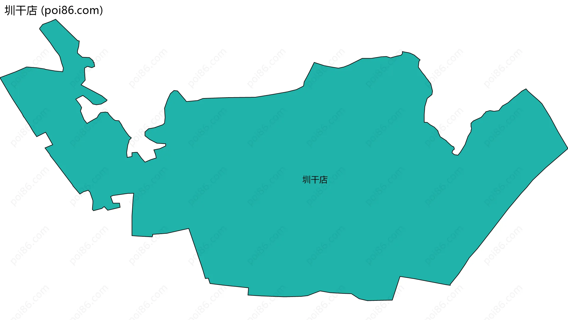 圳干店边界地图