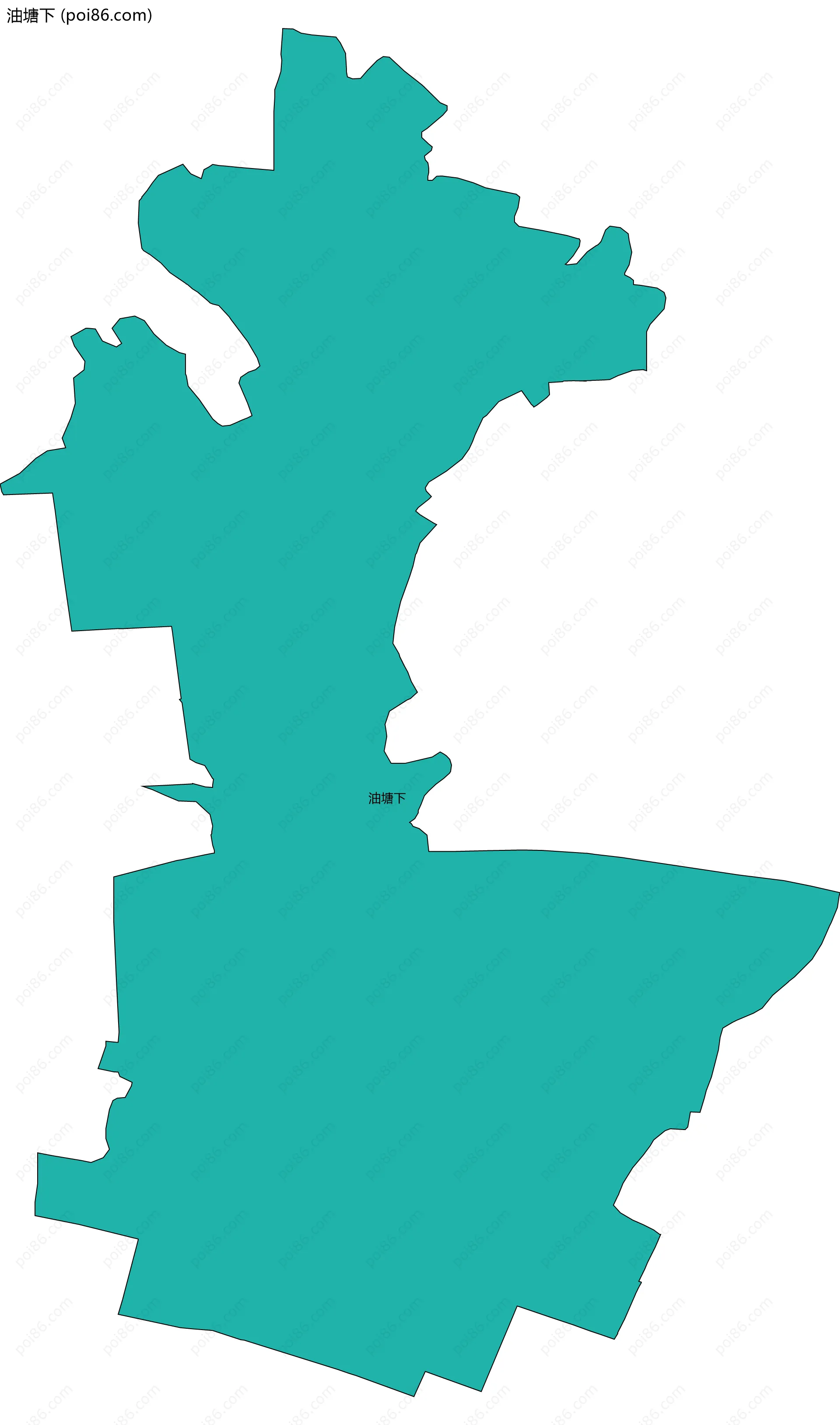 油塘下边界地图