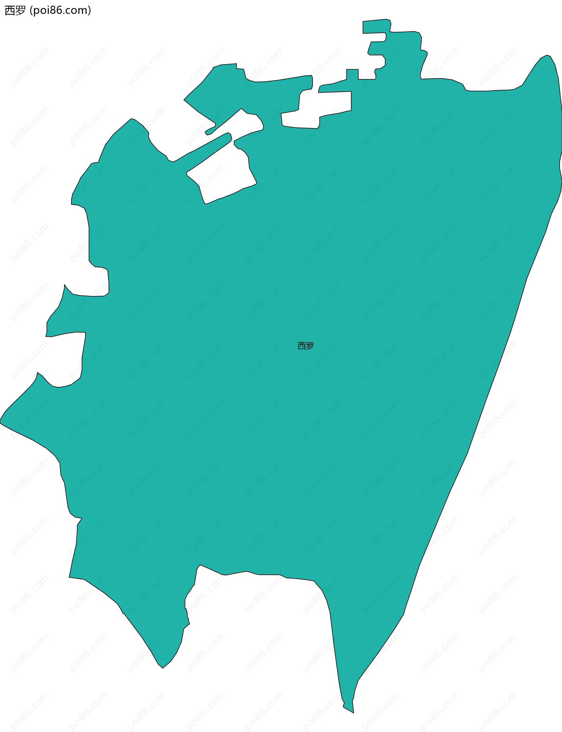 西罗边界地图