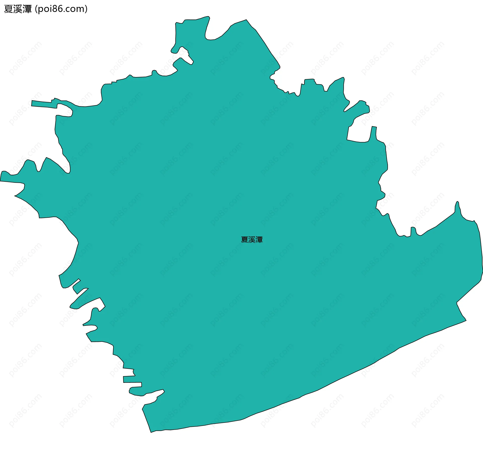 夏溪潭边界地图